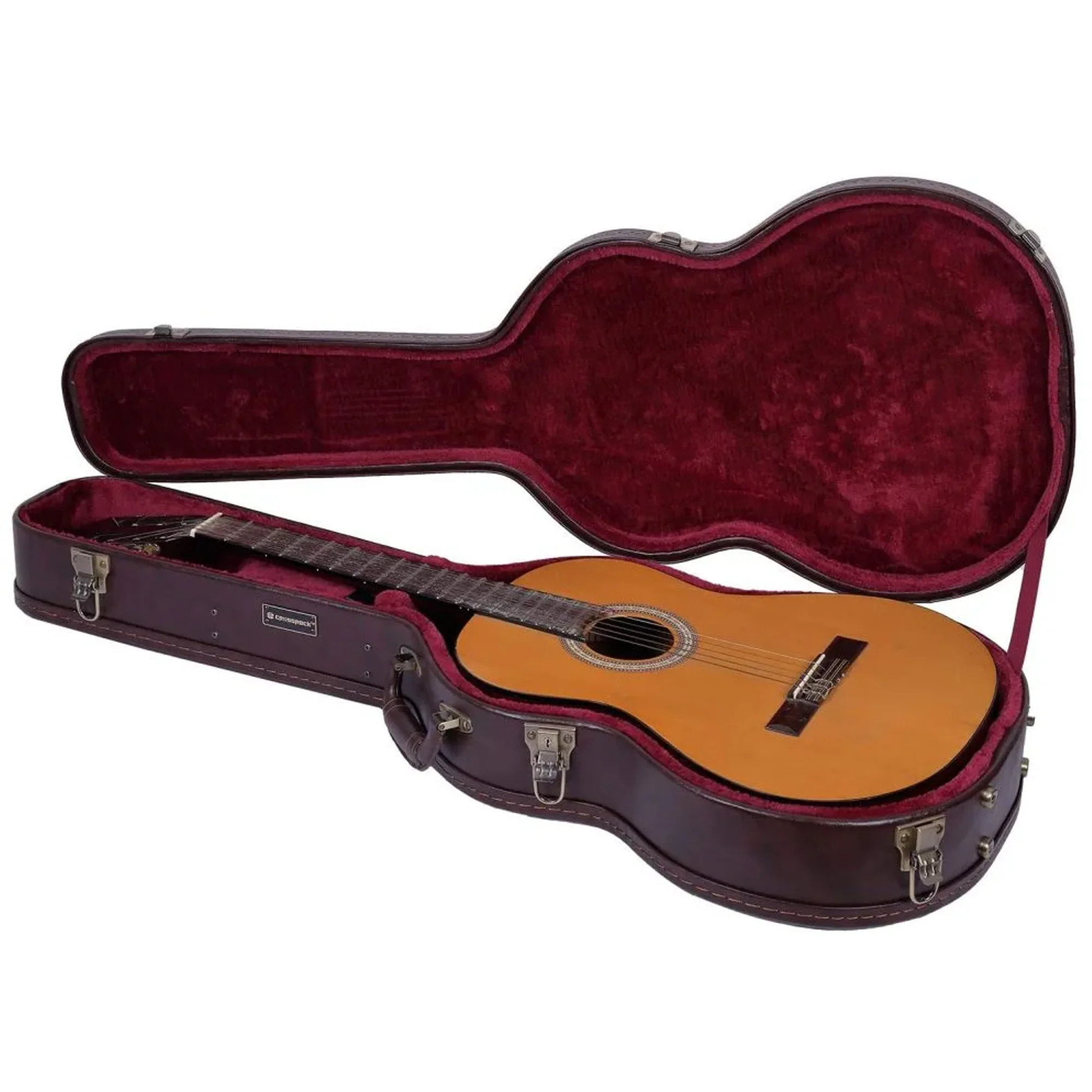 Crossrock CRW620C Wooden Classical Guitar Case - Brown - Image 3