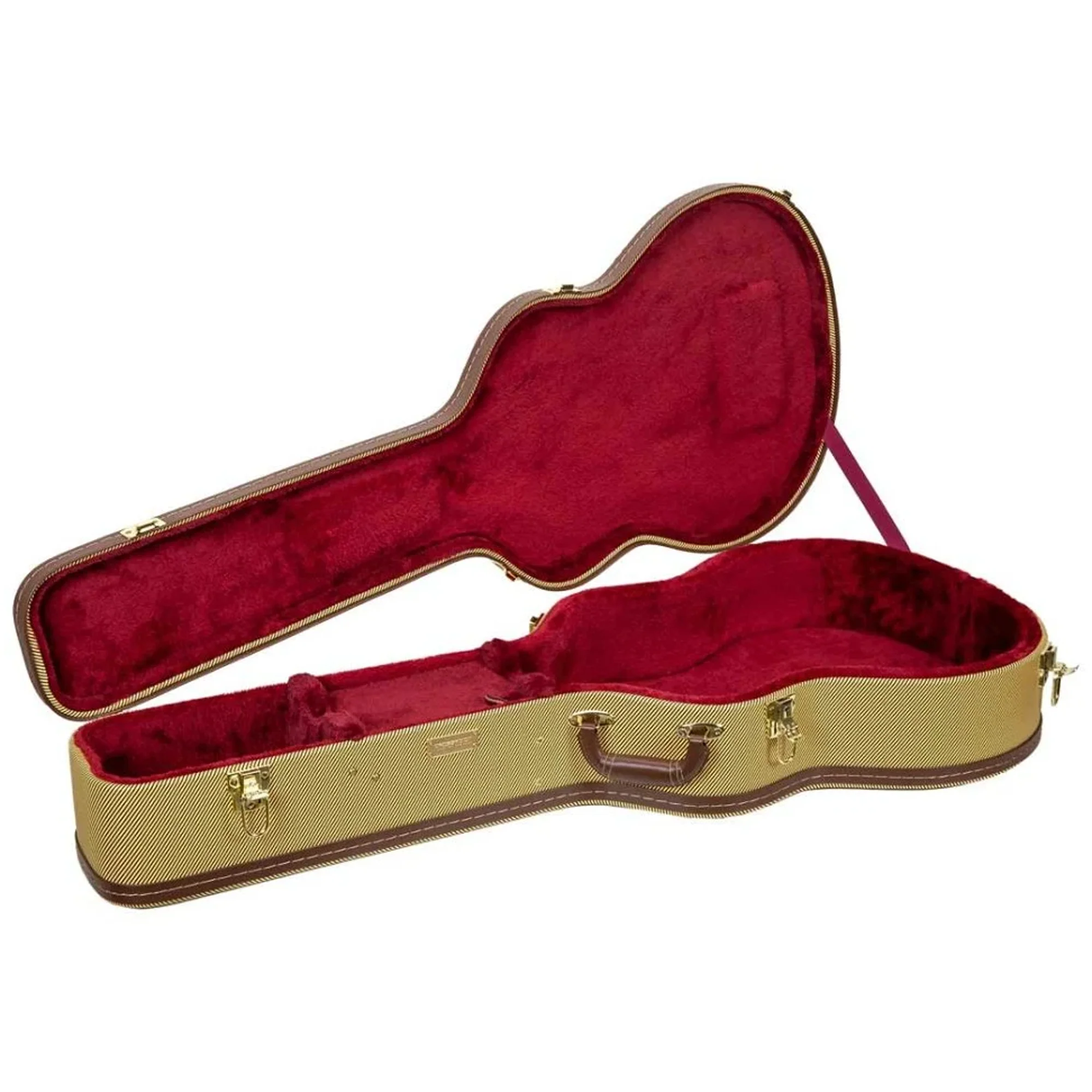 Crossrock CRW620JA17 Archtop Hollowbody Jazz Guitar Case - Tweed - Image 2