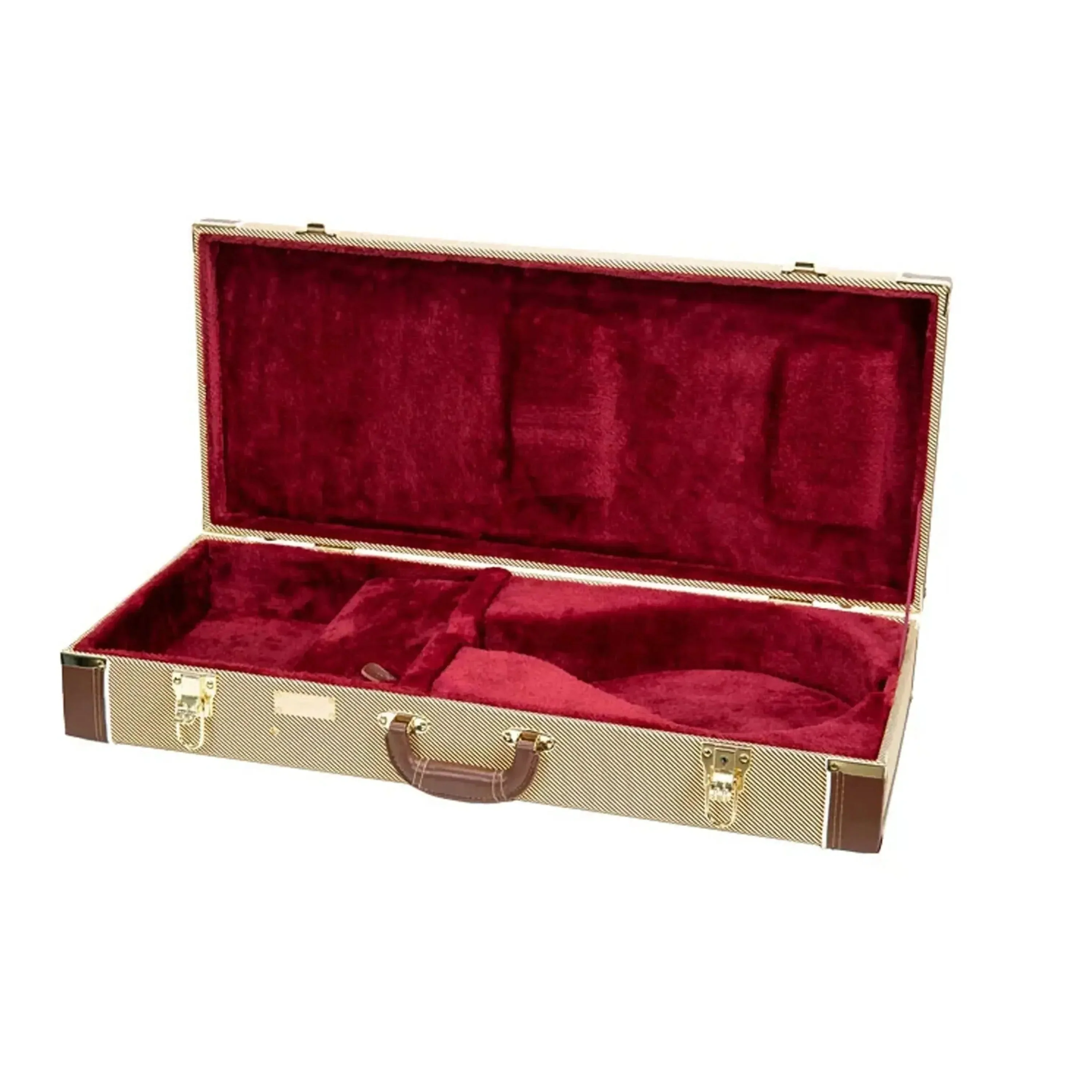 Crossrock CRW620MA-R A-Body Rectangular Mandolin Case - Tweed - Image 2