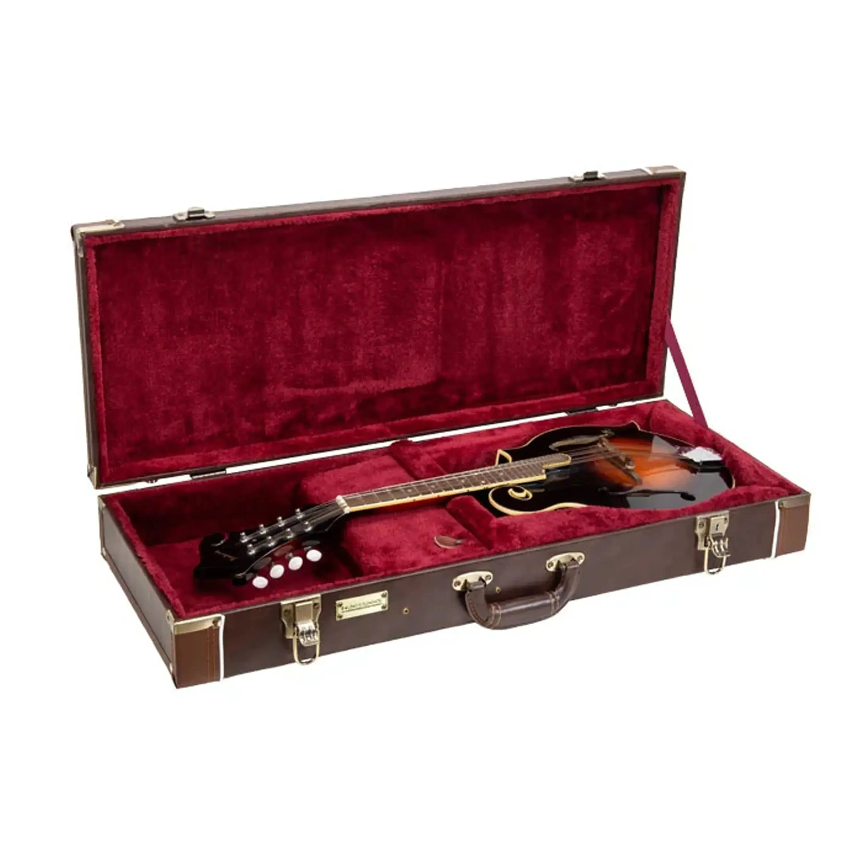 Crossrock CRW620MF-R F-Body Rectangular Mandolin Case - Brown - Image 3