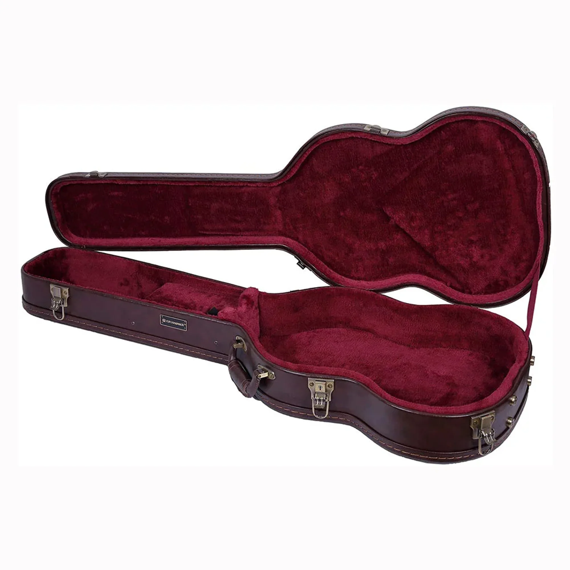 Crossrock CRW620SG Gibson SG and Similar Style Electric Guitar Case - Brown - Image 3