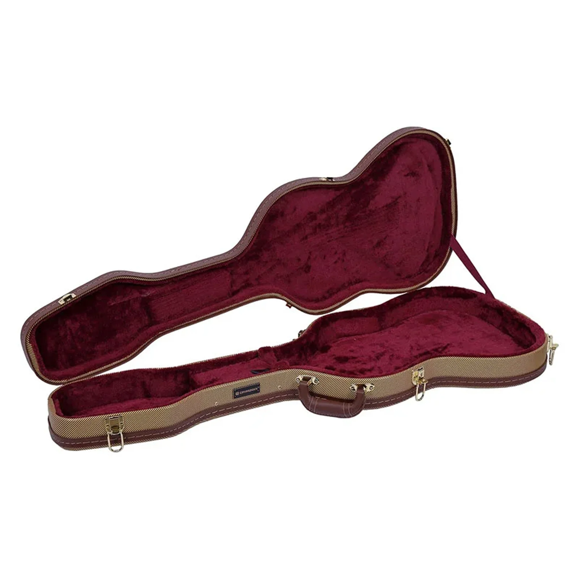 Crossrock CRW620ST Telecaster/Stratocaster Style Electric Guitar Case - Tweed - Image 3