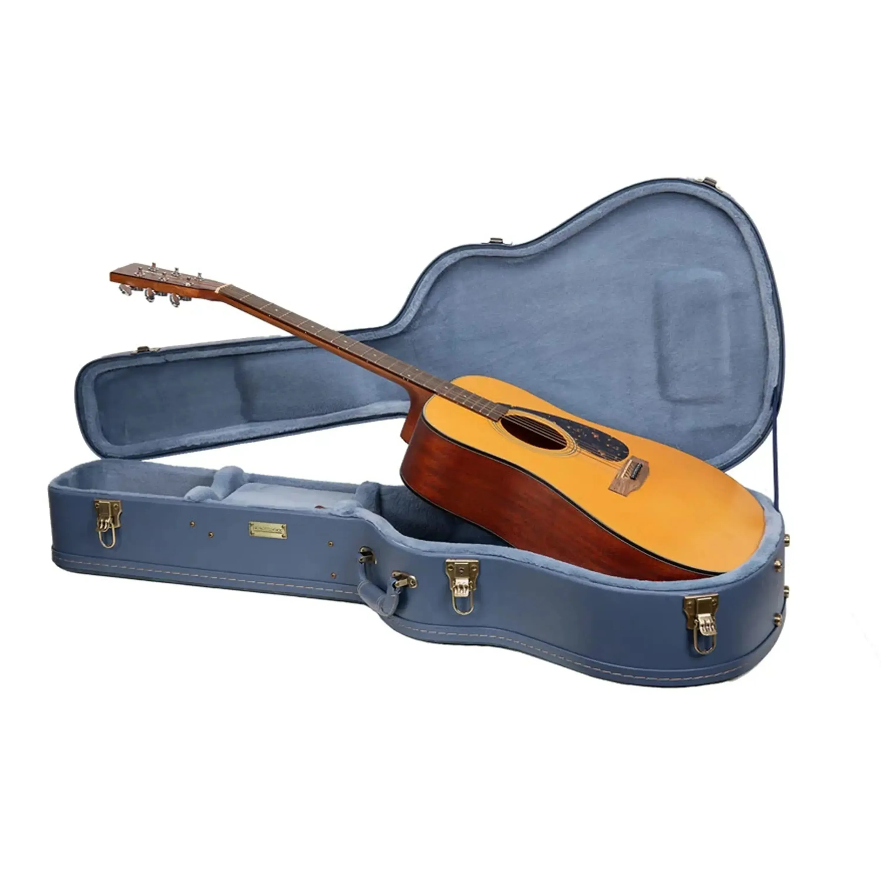 Crossrock CRW630C Wooden Classical Guitar Case - Smoke-Blue - Image 4