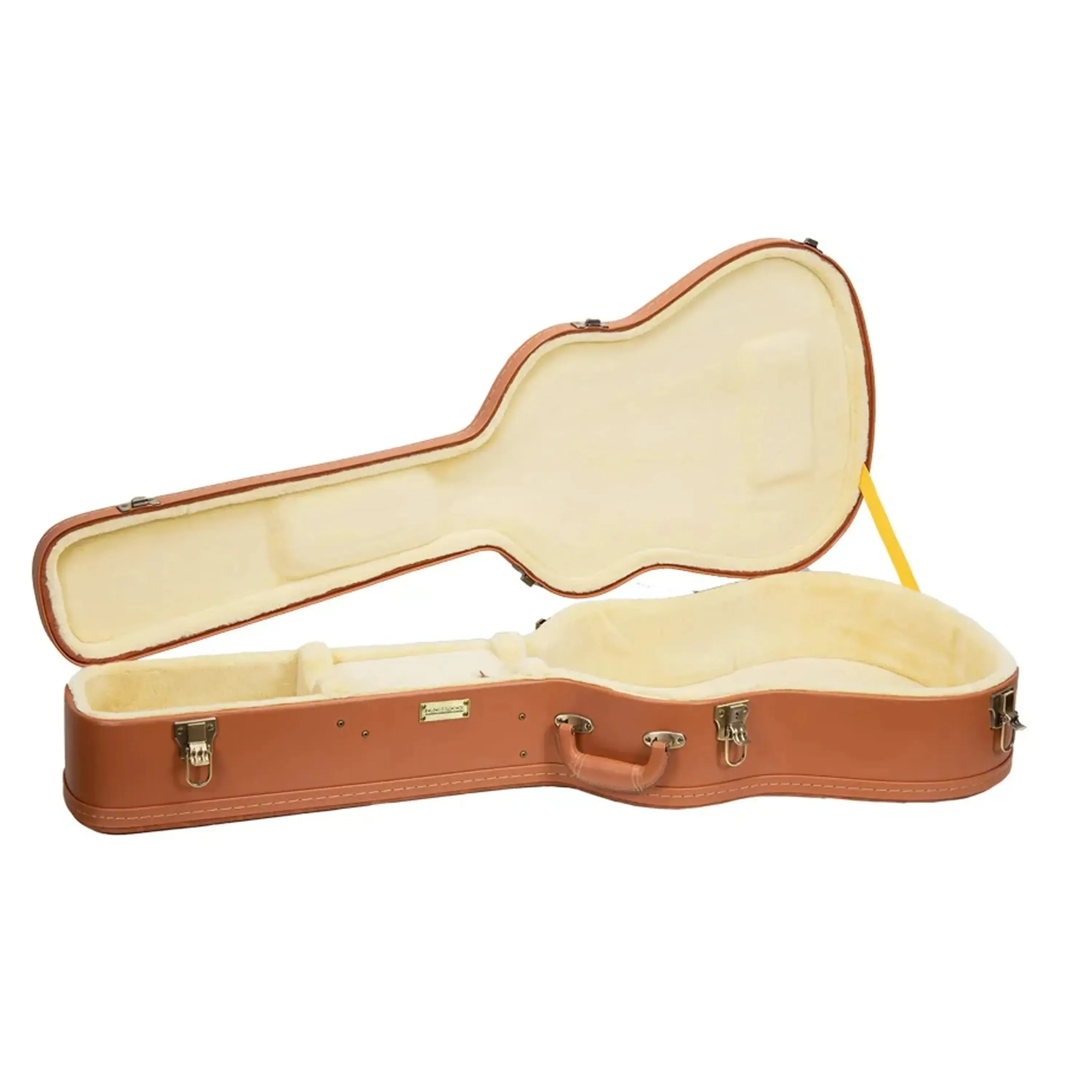Crossrock CRW630D Wood Relief Series Jumbo Dreadnought Guitar Case - Red-Wood - Image 3