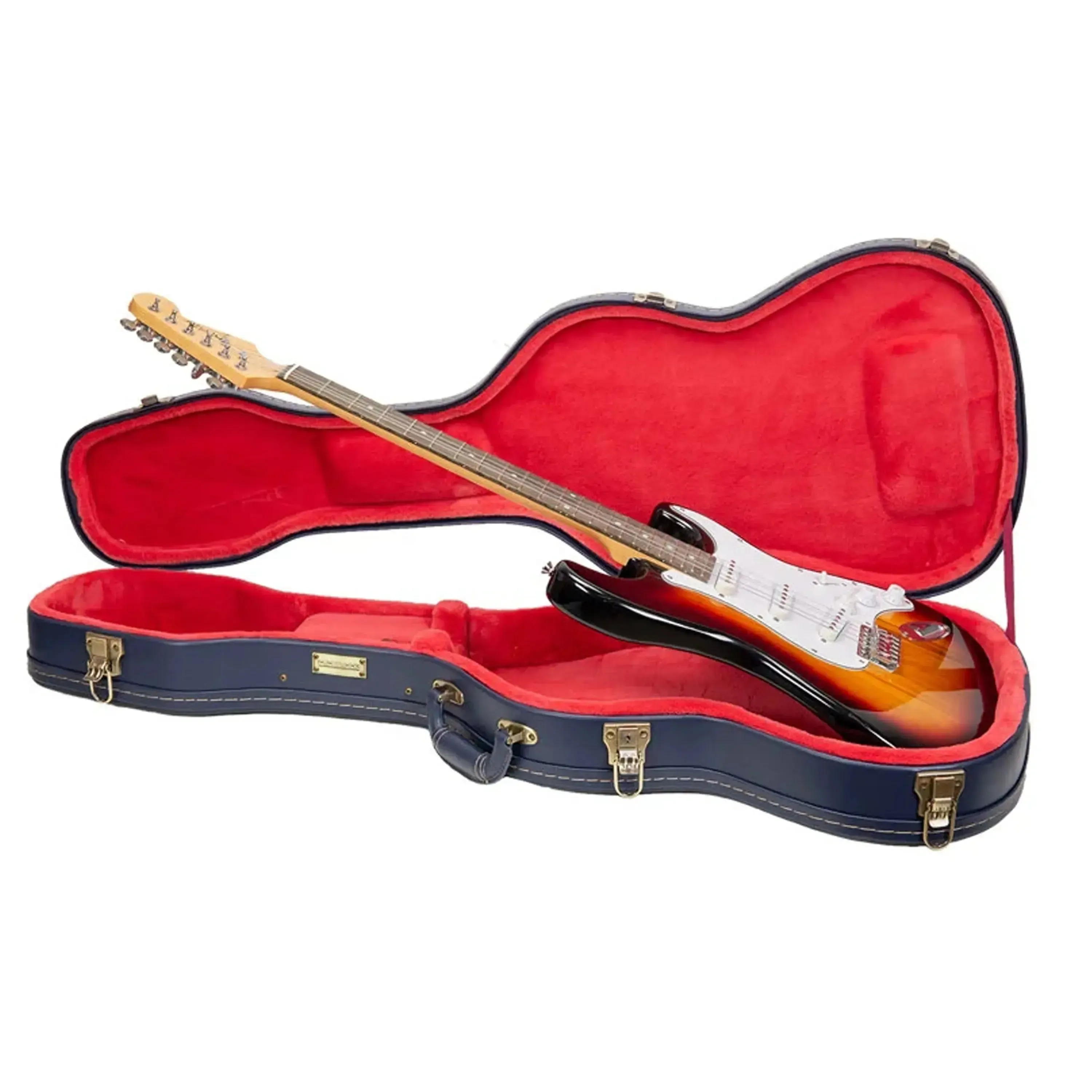 Crossrock CRW630ST Wood Solid Body Electric Guitar Case - Ocean-Blue - Image 4
