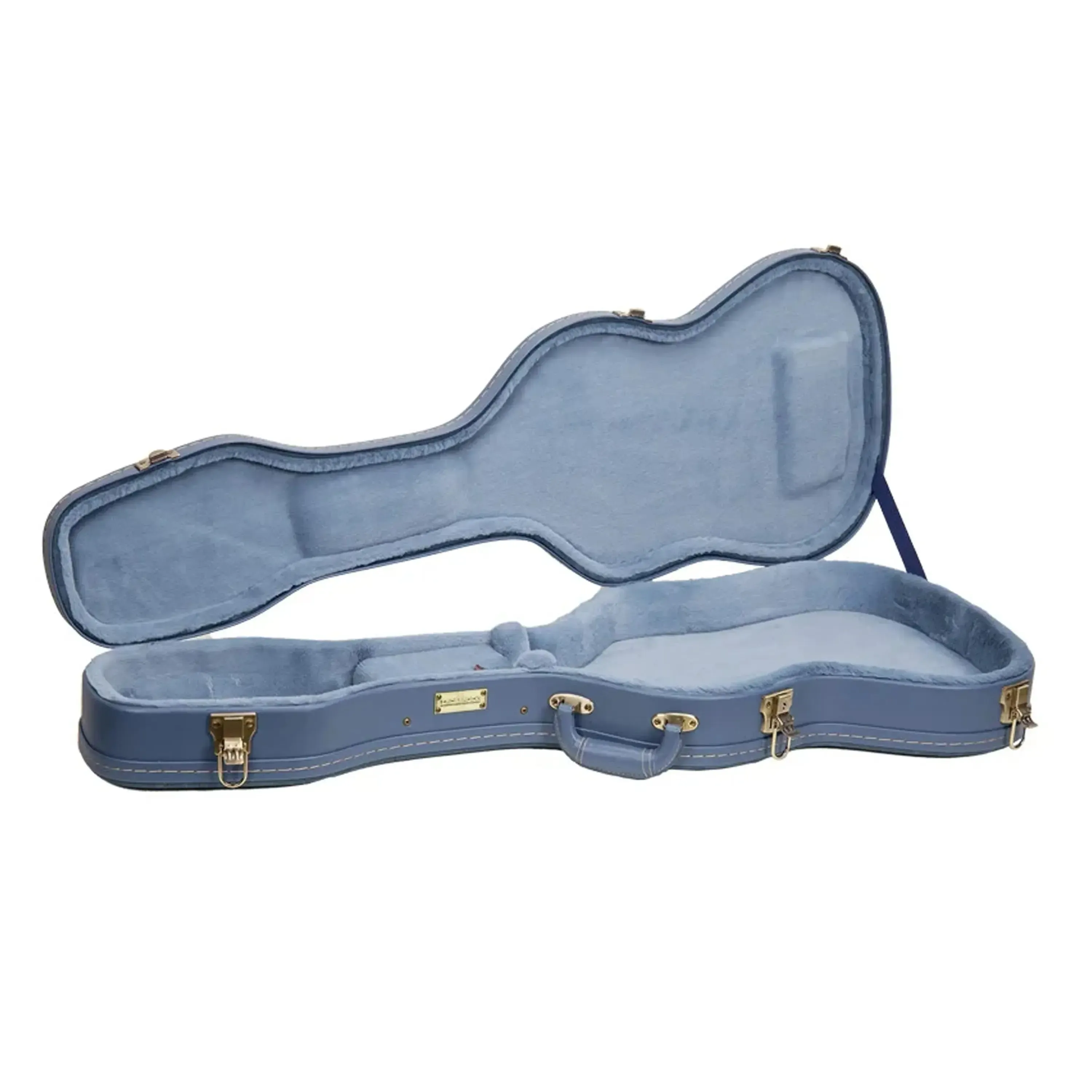 Crossrock CRW630ST Wood Solid Body Electric Guitar Case - Smoke-Blue - Image 3
