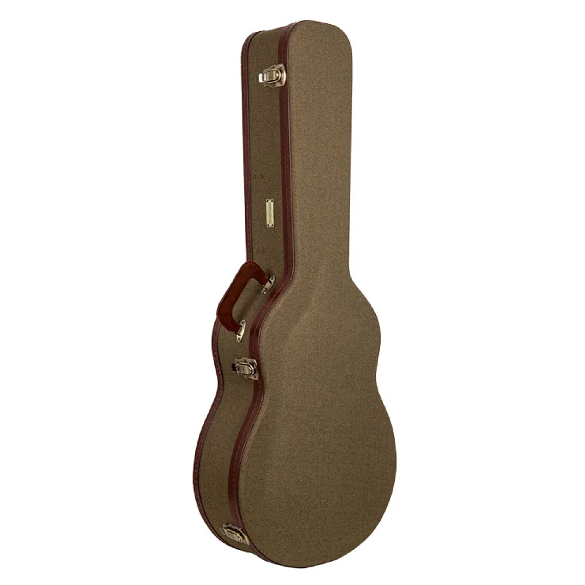 Crossrock CRW720-00012 Martin 12 Frets 000 Style Acoustic Guitar Case - Olive-Green