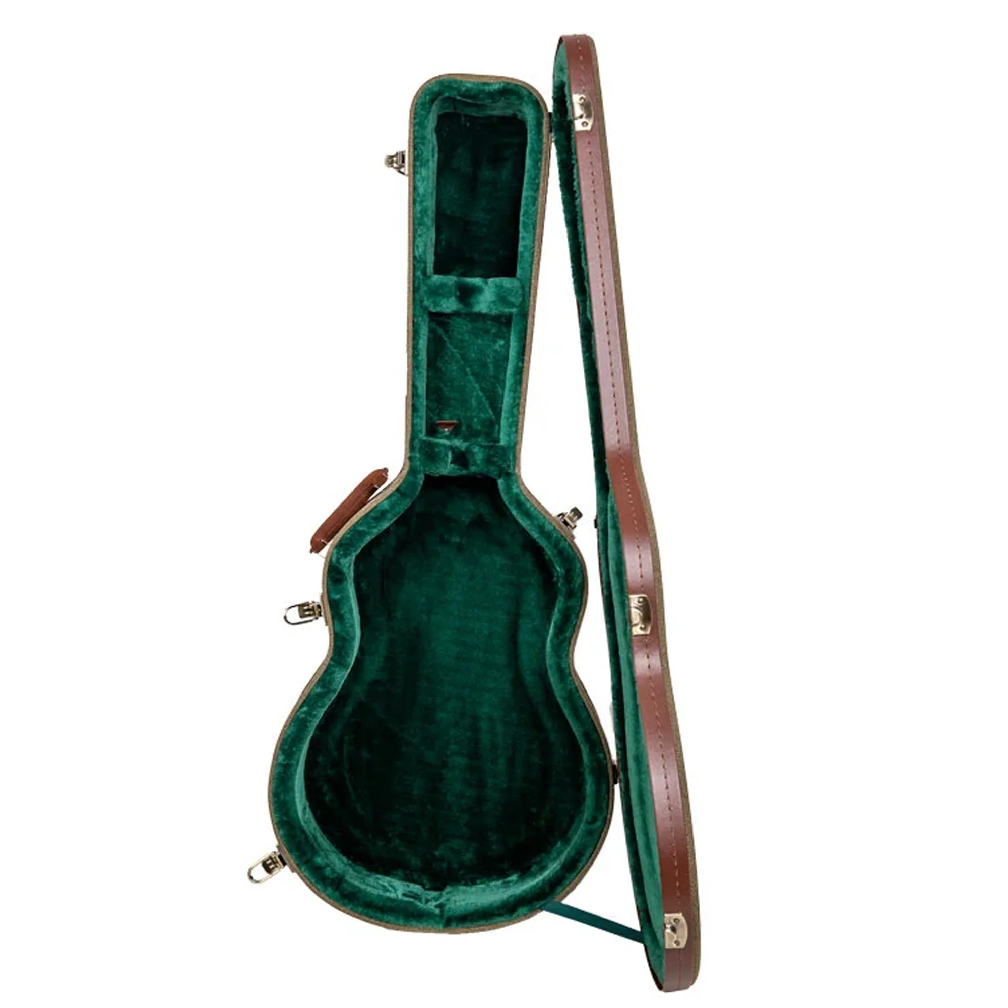 Crossrock CRW720-00012 Martin 12 Frets 000 Style Acoustic Guitar Case - Olive-Green - Image 3