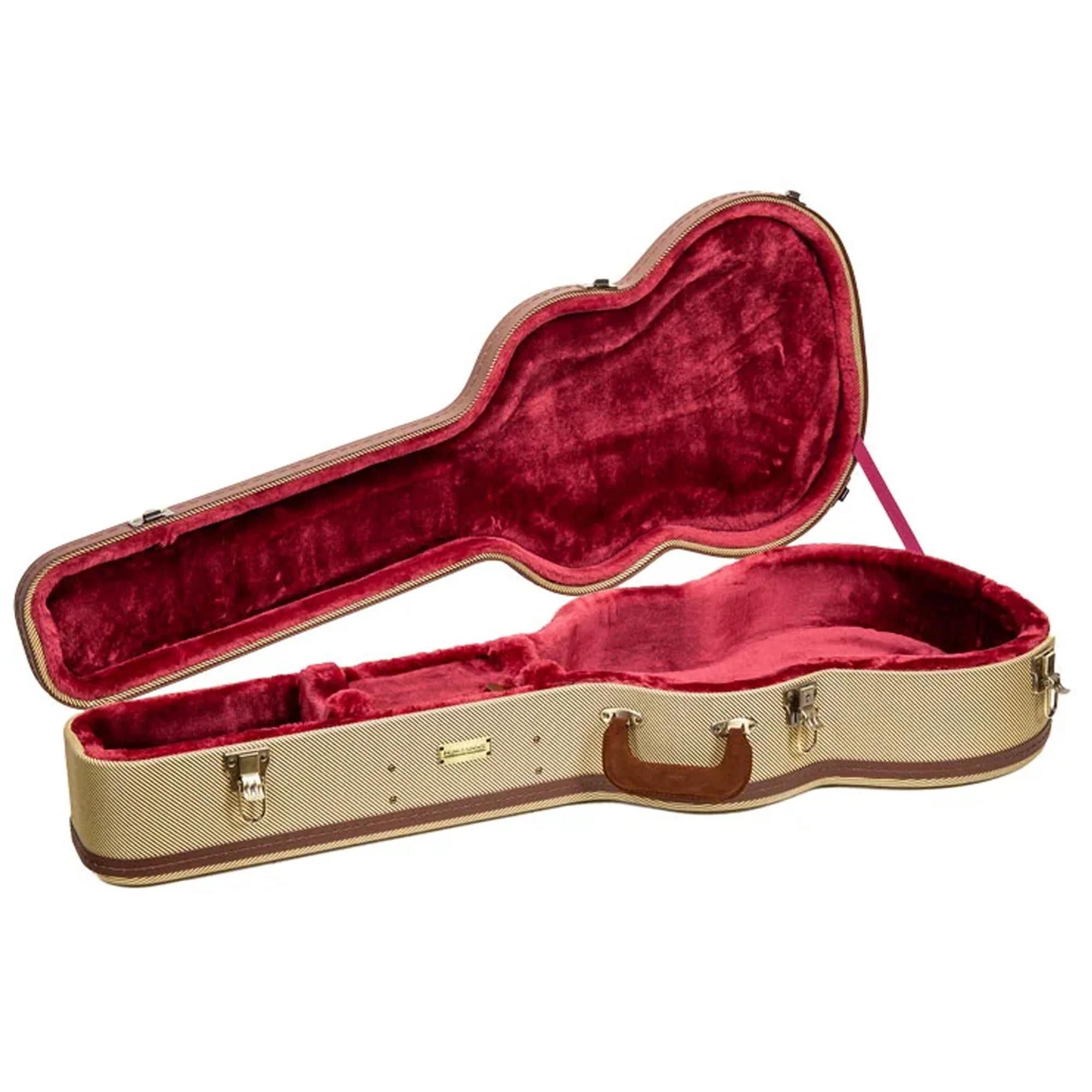 Crossrock CRW720C Vintage Wooden Classical Guitar Case - Fabric-Tweed - Image 3