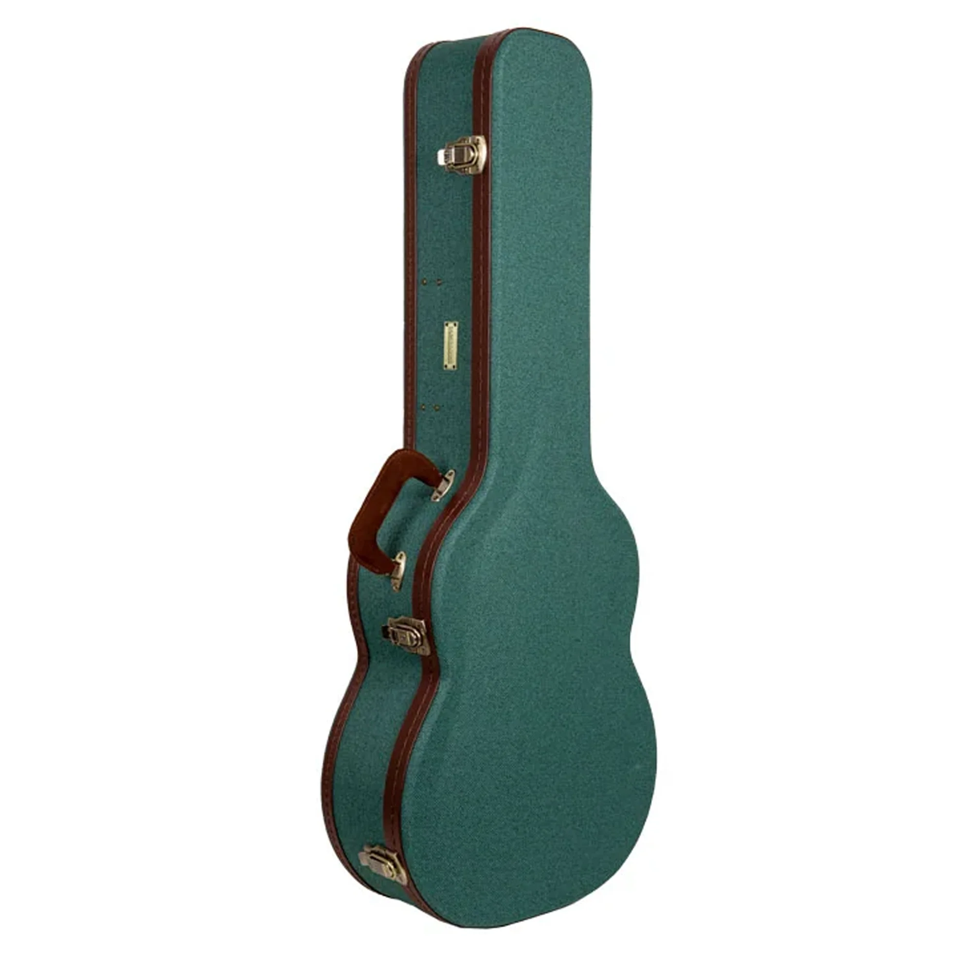 Crossrock CRW720C Vintage Wooden Classical Guitar Case - Malachite-Blue