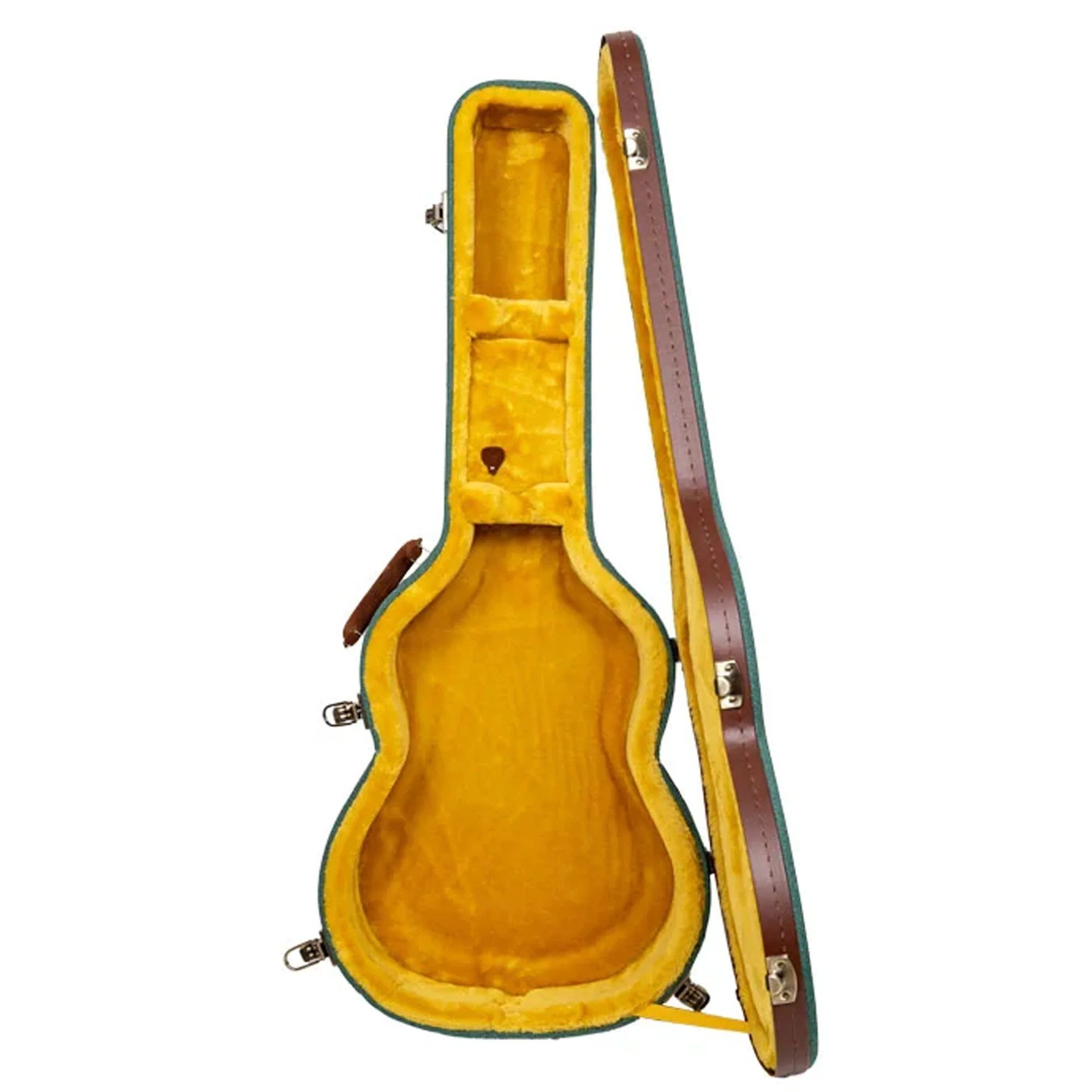 Crossrock CRW720C Vintage Wooden Classical Guitar Case - Malachite-Blue - Image 3