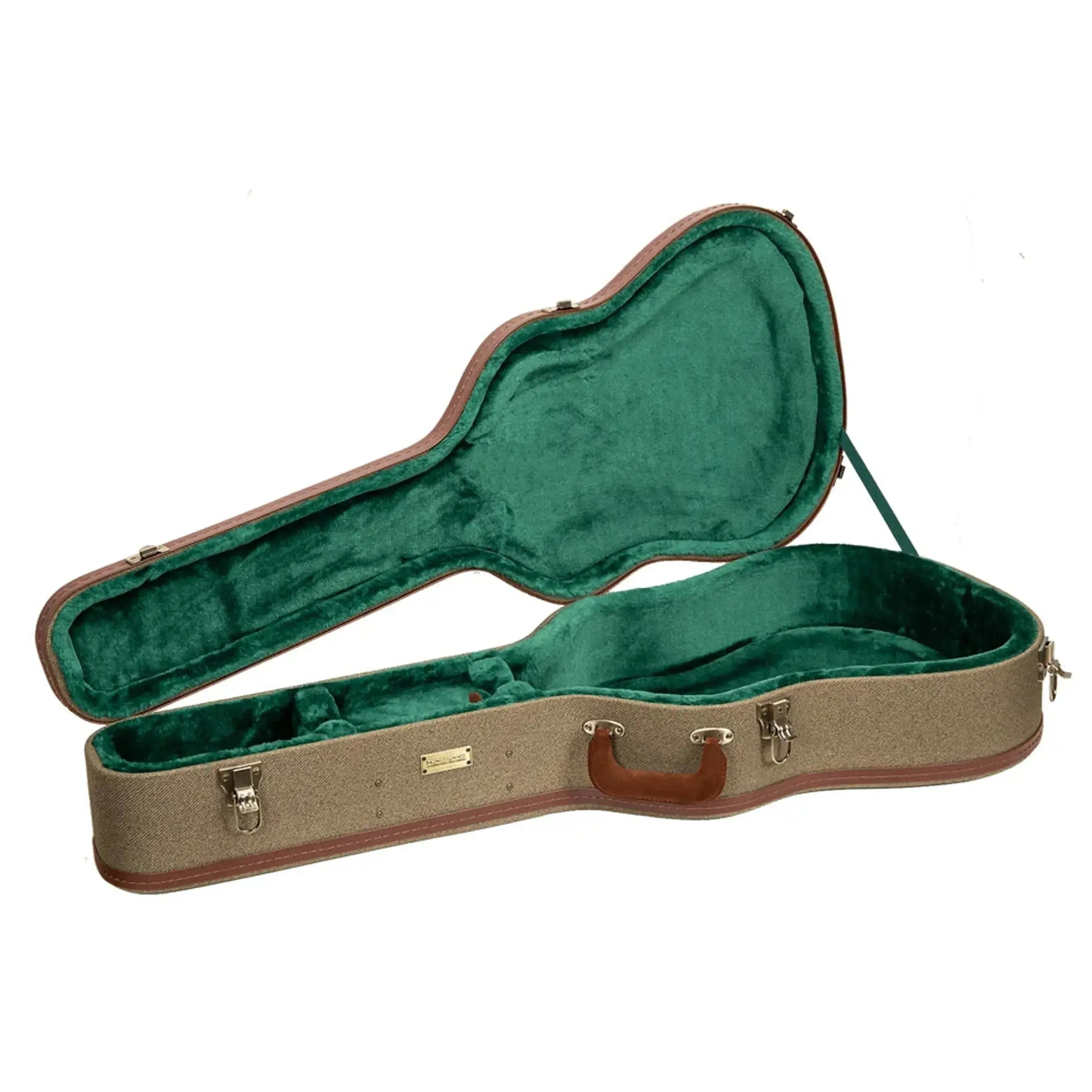 Crossrock CRW720D28 Wood Master Series Dreadnought Guitar Case - Olive-Green - Image 3