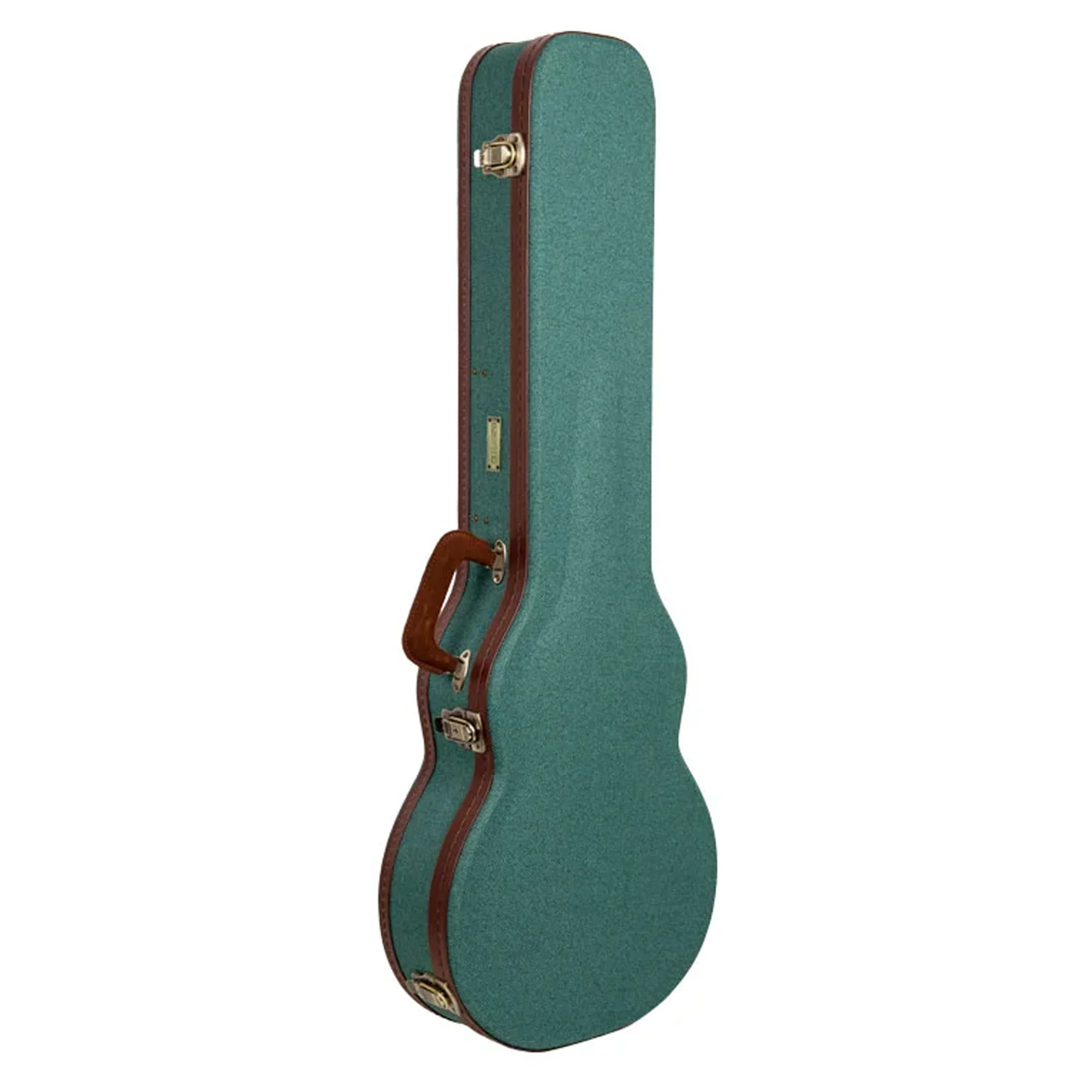 Crossrock CRW720L Les Paul Style Vintage Electric Guitar Case - Malachite-Blue