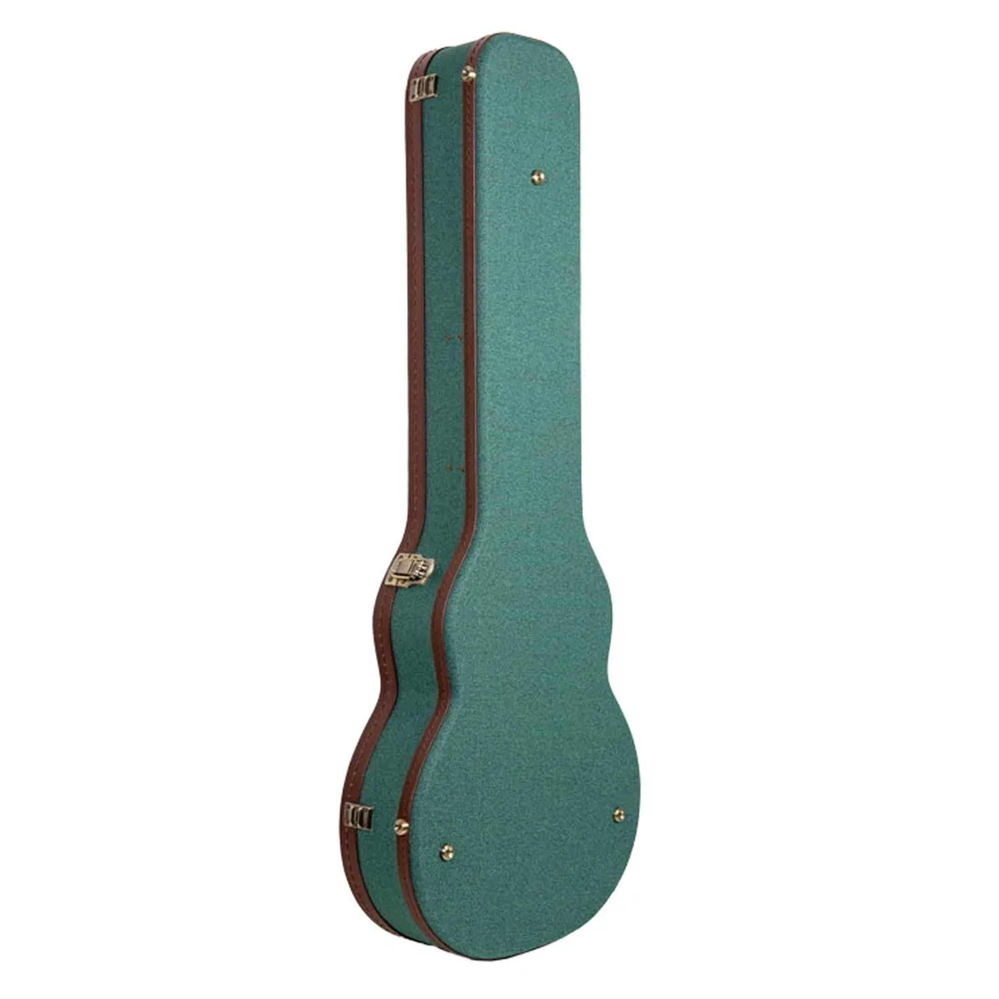 Crossrock CRW720L Les Paul Style Vintage Electric Guitar Case - Malachite-Blue - Image 2