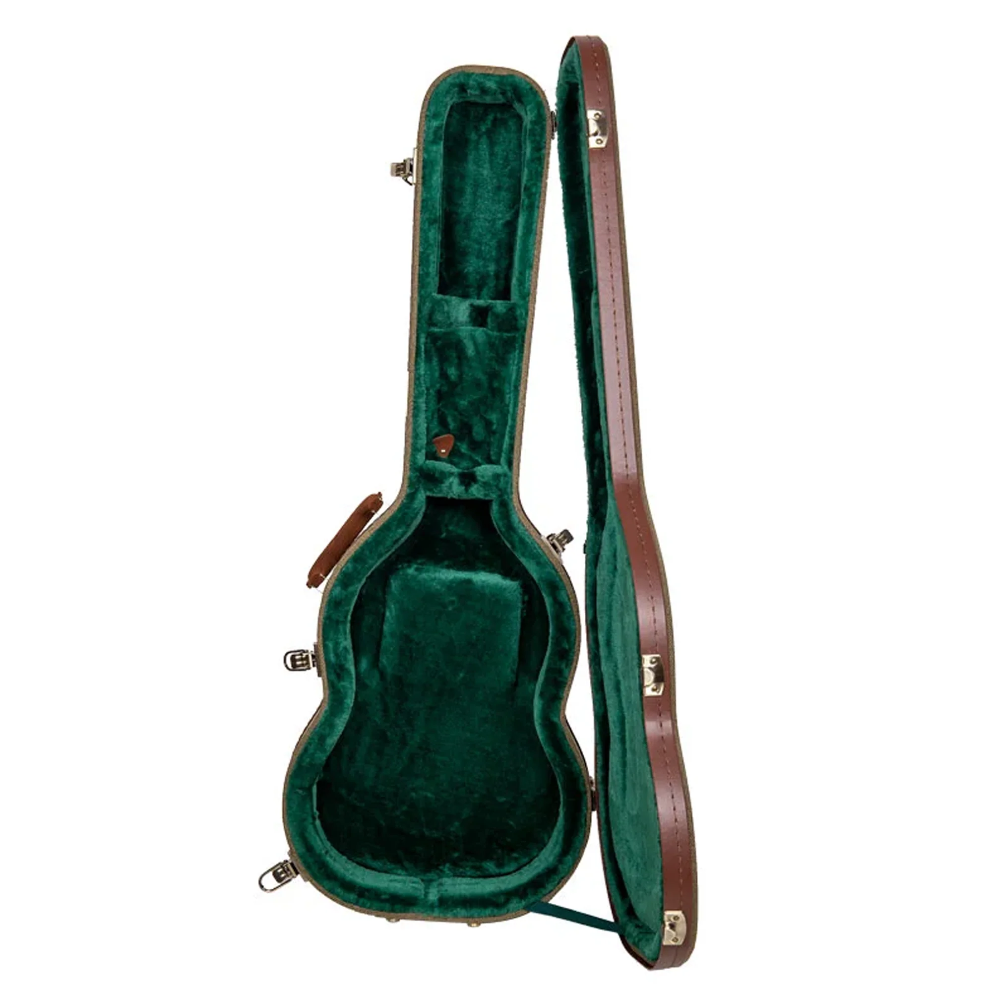 Crossrock CRW720SG Gibson SG Style Electric Guitar Case - Olive-Green - Image 3