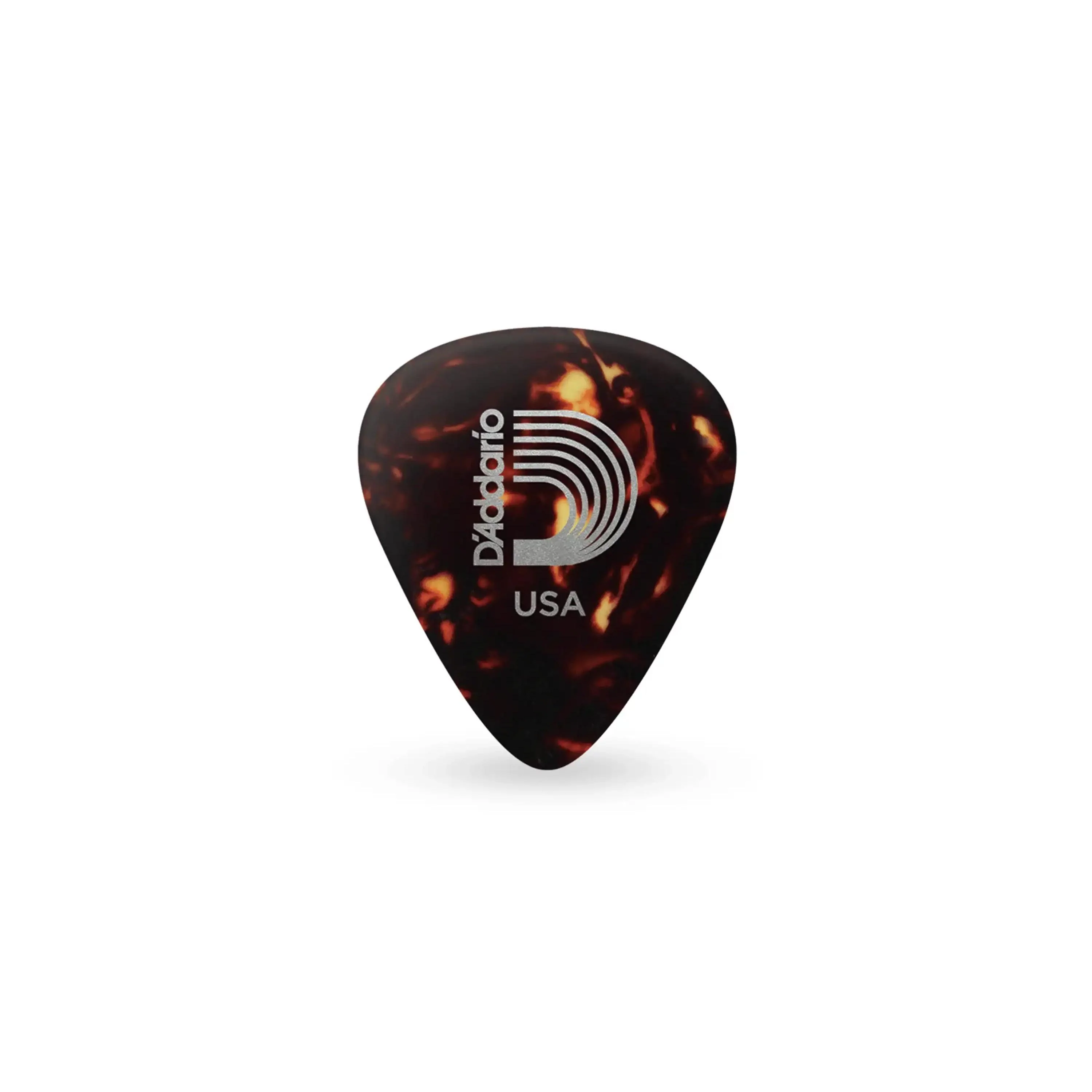 D'Addario Shell-Color Celluloid Guitar Picks Heavy 1.0mm - 25 pack