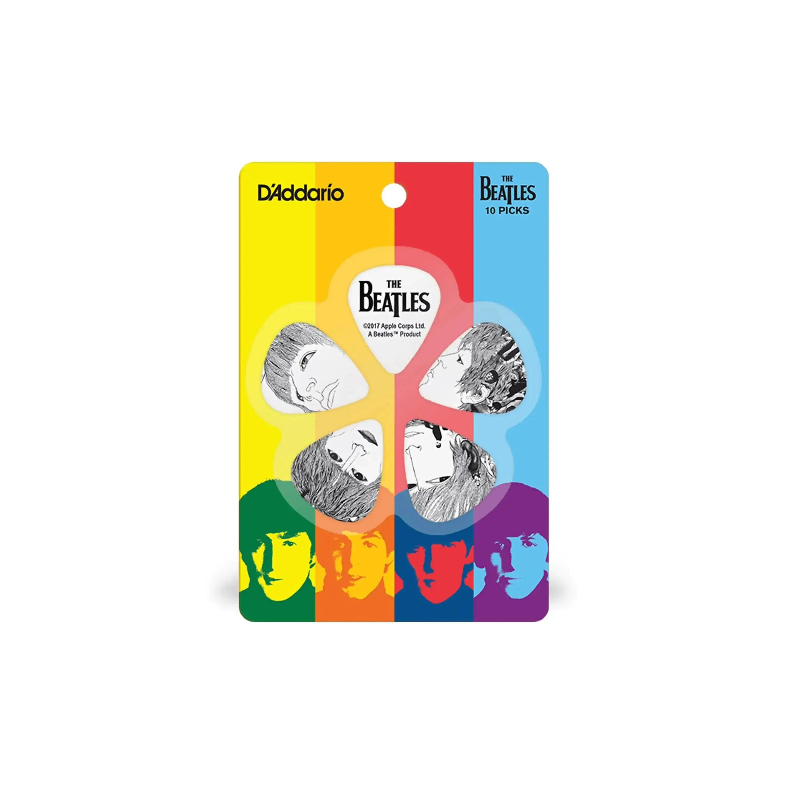 D'Addario Beatles Revolver Picks Light .50mm - 10 Pack