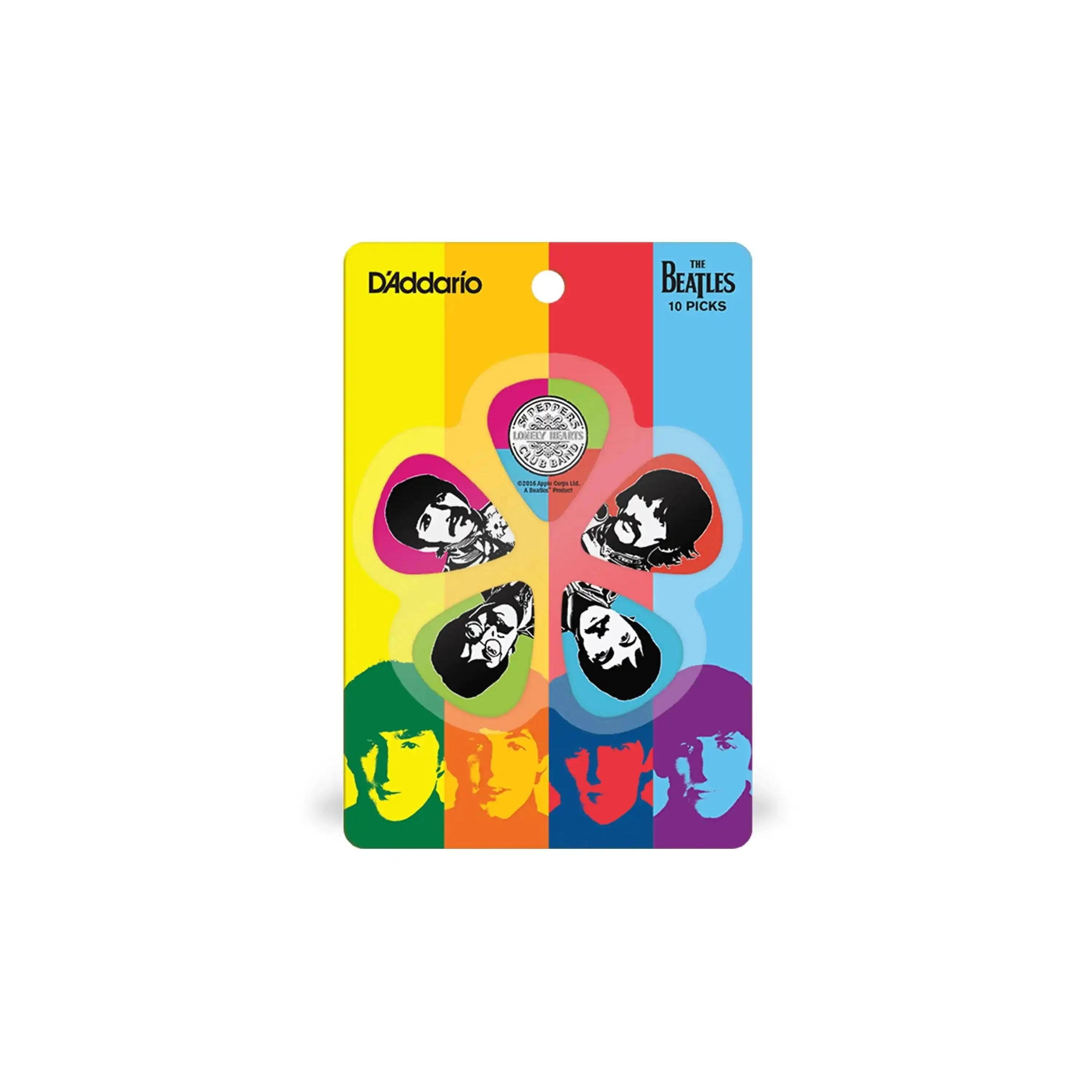 D'Addario Beatles Sgt. Pepper's Lonely Hearts Club Band 50th Anniversary Picks Light .50mm - 10 Pack