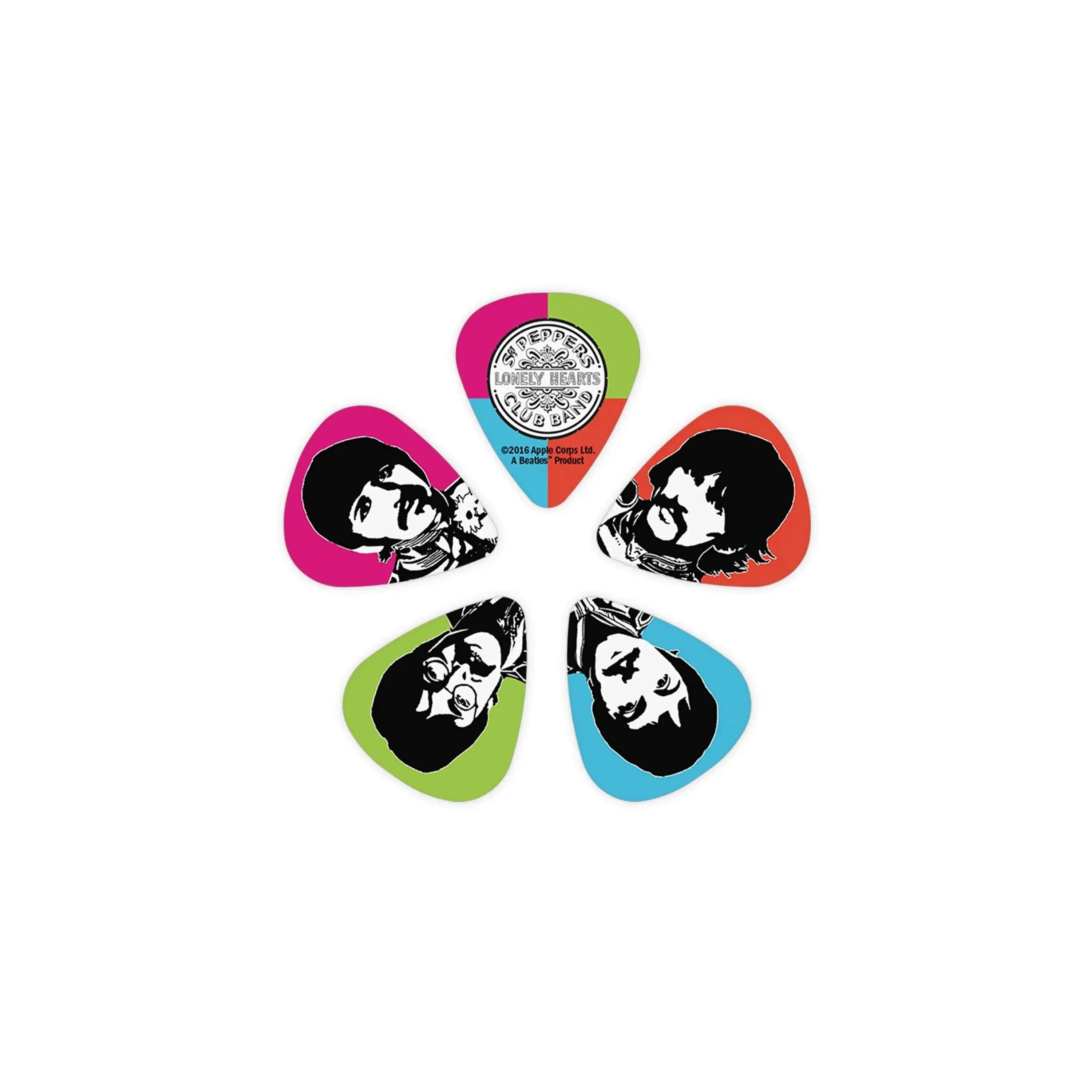 D'Addario Beatles Sgt. Pepper's Lonely Hearts Club Band 50th Anniversary Picks Light .50mm - 10 Pack - Image 2