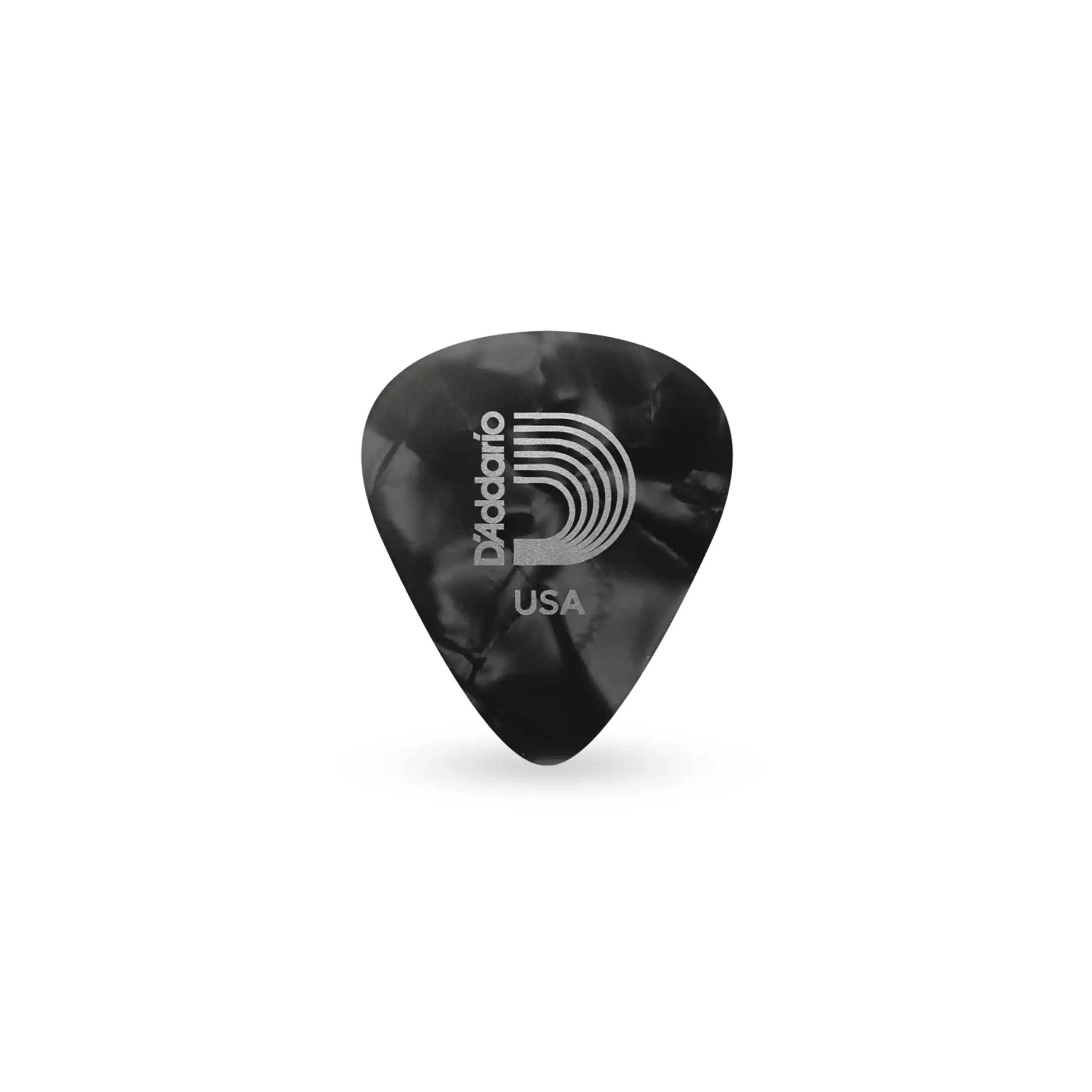 D'Addario Black Pearl Classic Celluloid Guitar Picks Medium .70mm - 10 Pack