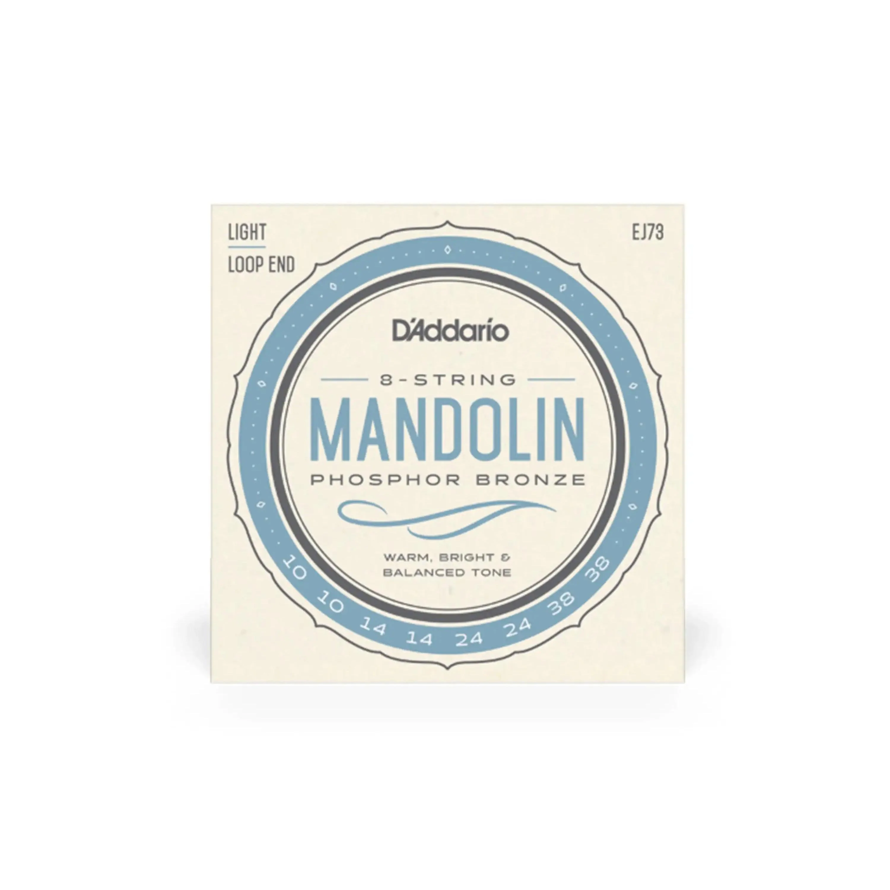 D'Addario EJ73 Phosphor Bronze Mandolin Strings - Light .010-.038