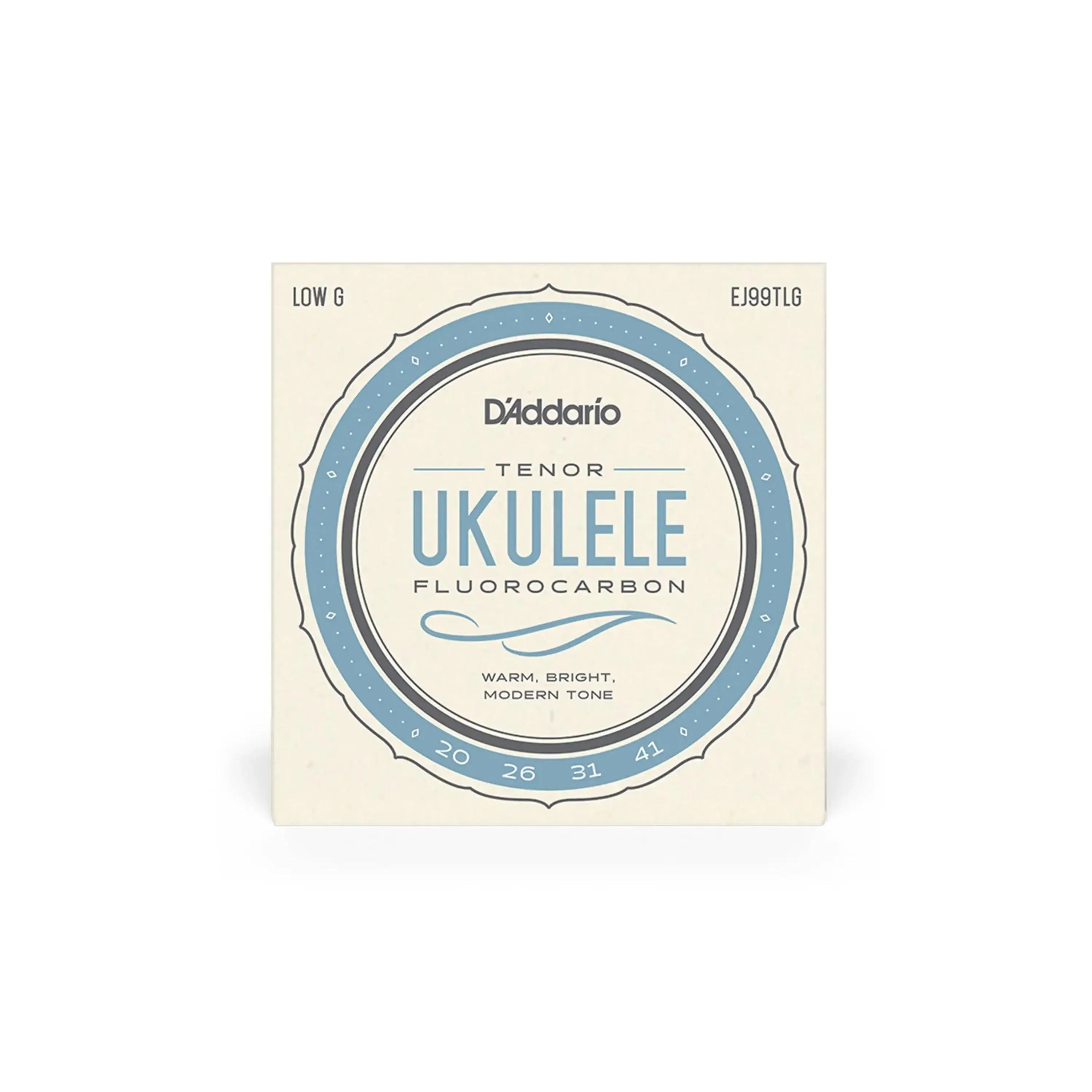 D'Addario EJ99TLG Fluorocarbon Tenor Ukulele Strings (G-C-E-A Tuning) - UNWOUND LOW G