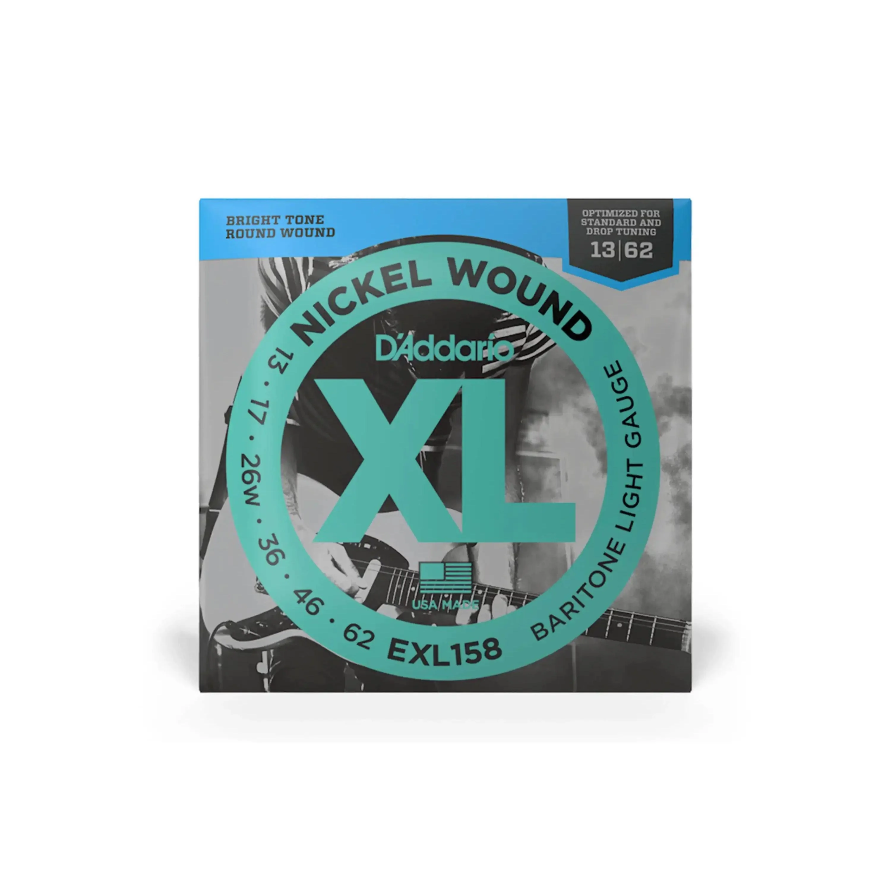 D'addario EXL158 Baritone Electric Guitar Strings - Light .013-.062