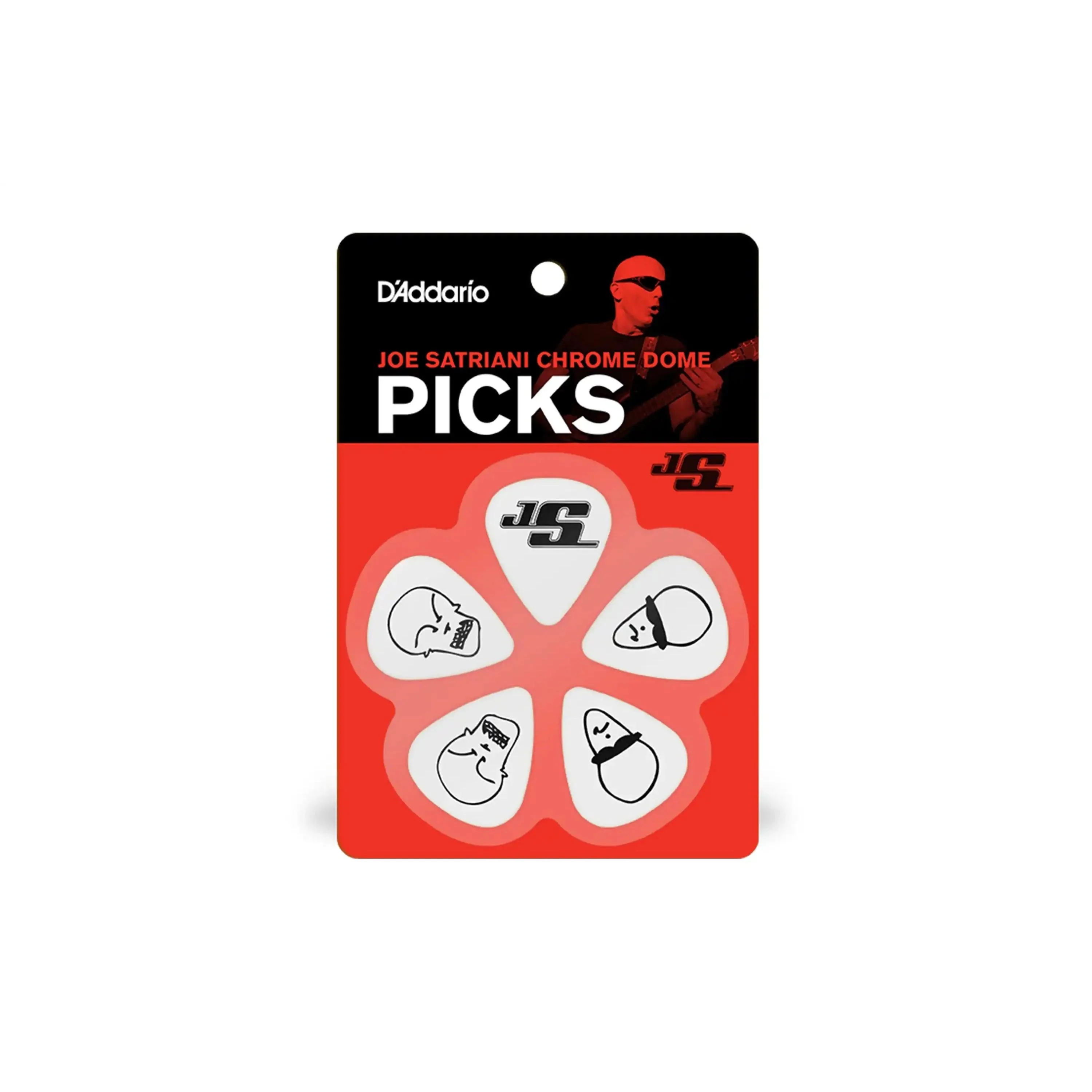 D'Addario Joe Satriani White Signature Guitar Picks Light .50mm - 10 Pack