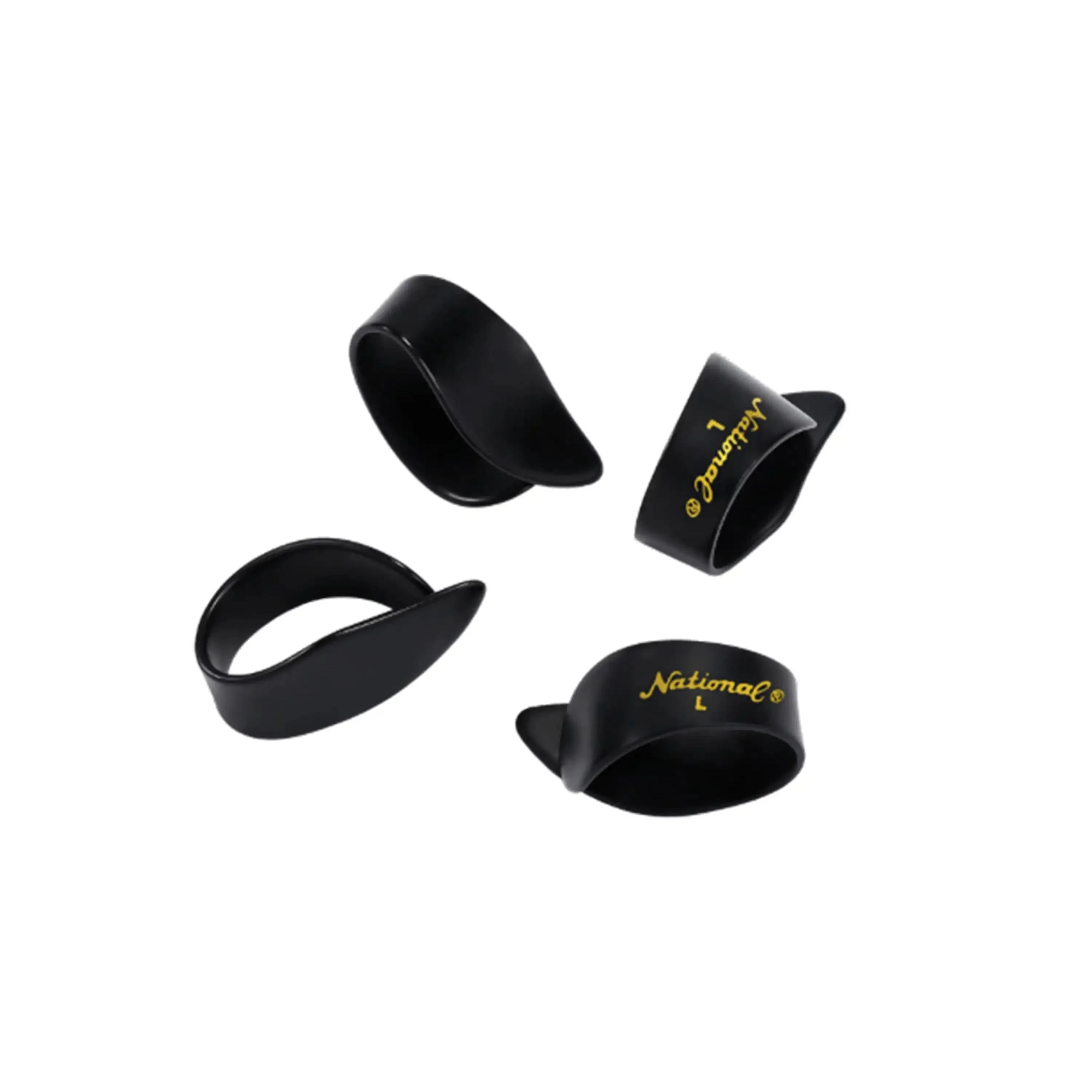 D'Addario National Black Celluloid Thumb Picks Large - 4 Pack