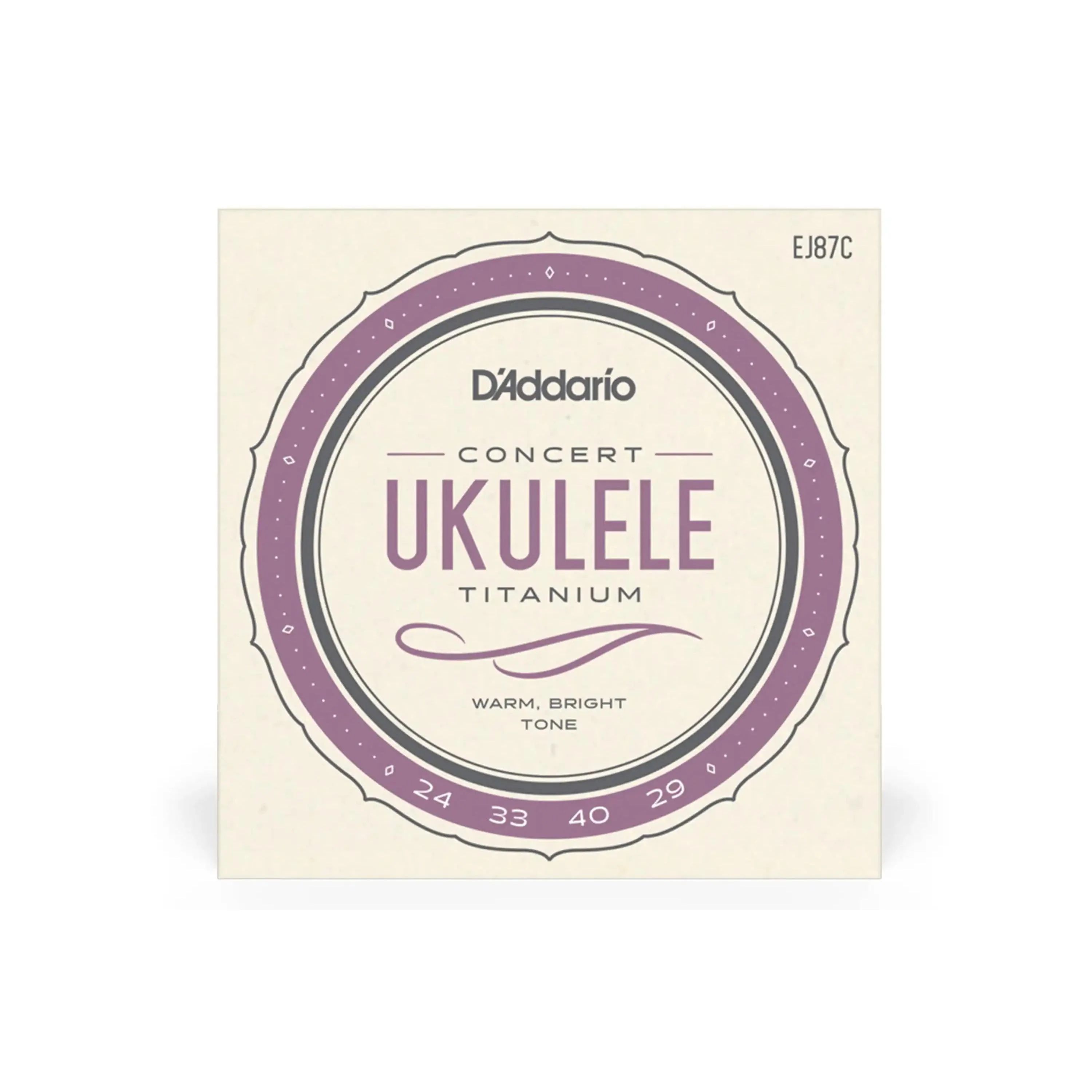 D'Addario EJ87C Titanium Concert Ukulele Strings - HIGH G