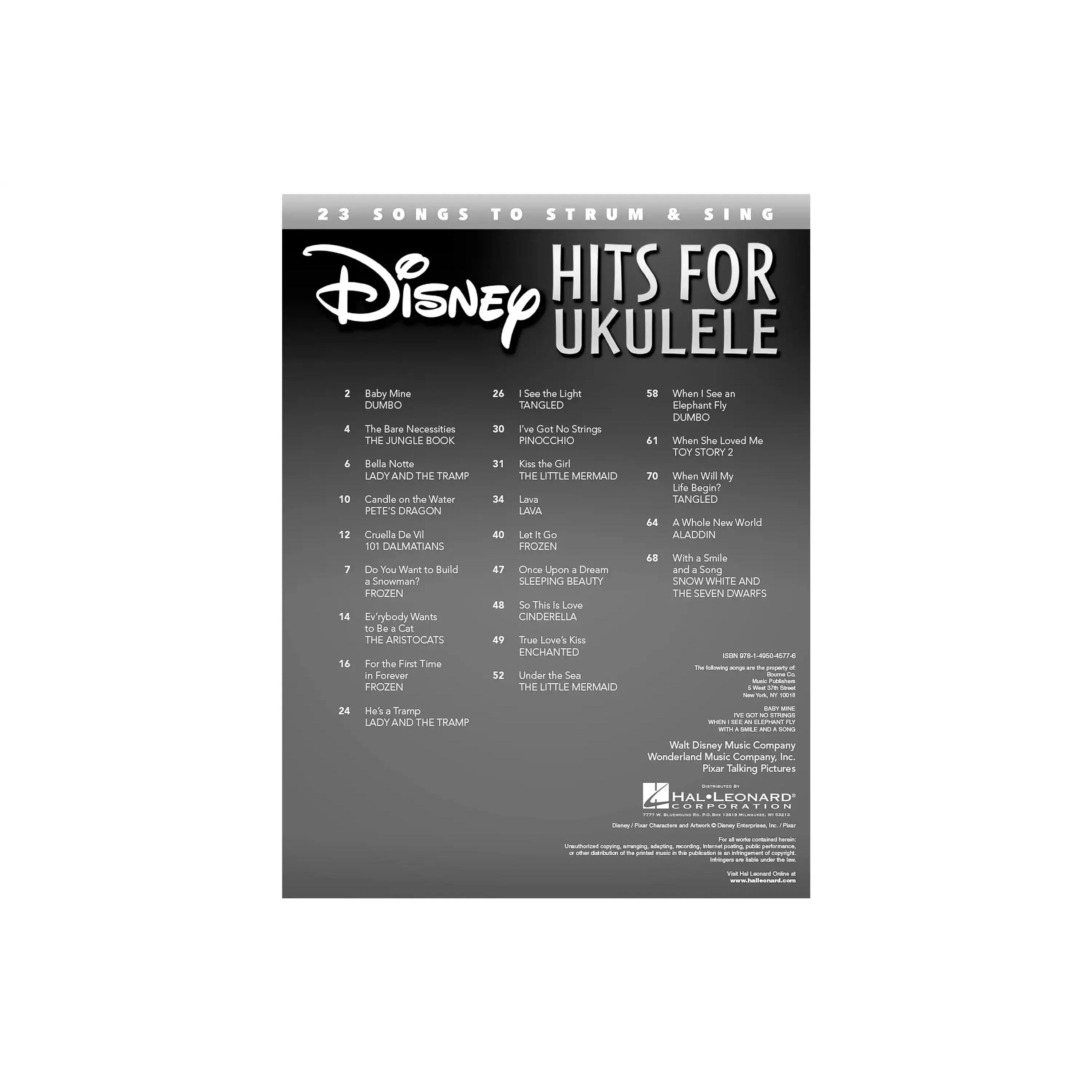 Disney Hits for Ukulele 23 Songs to Strum & Sing Play - Image 2