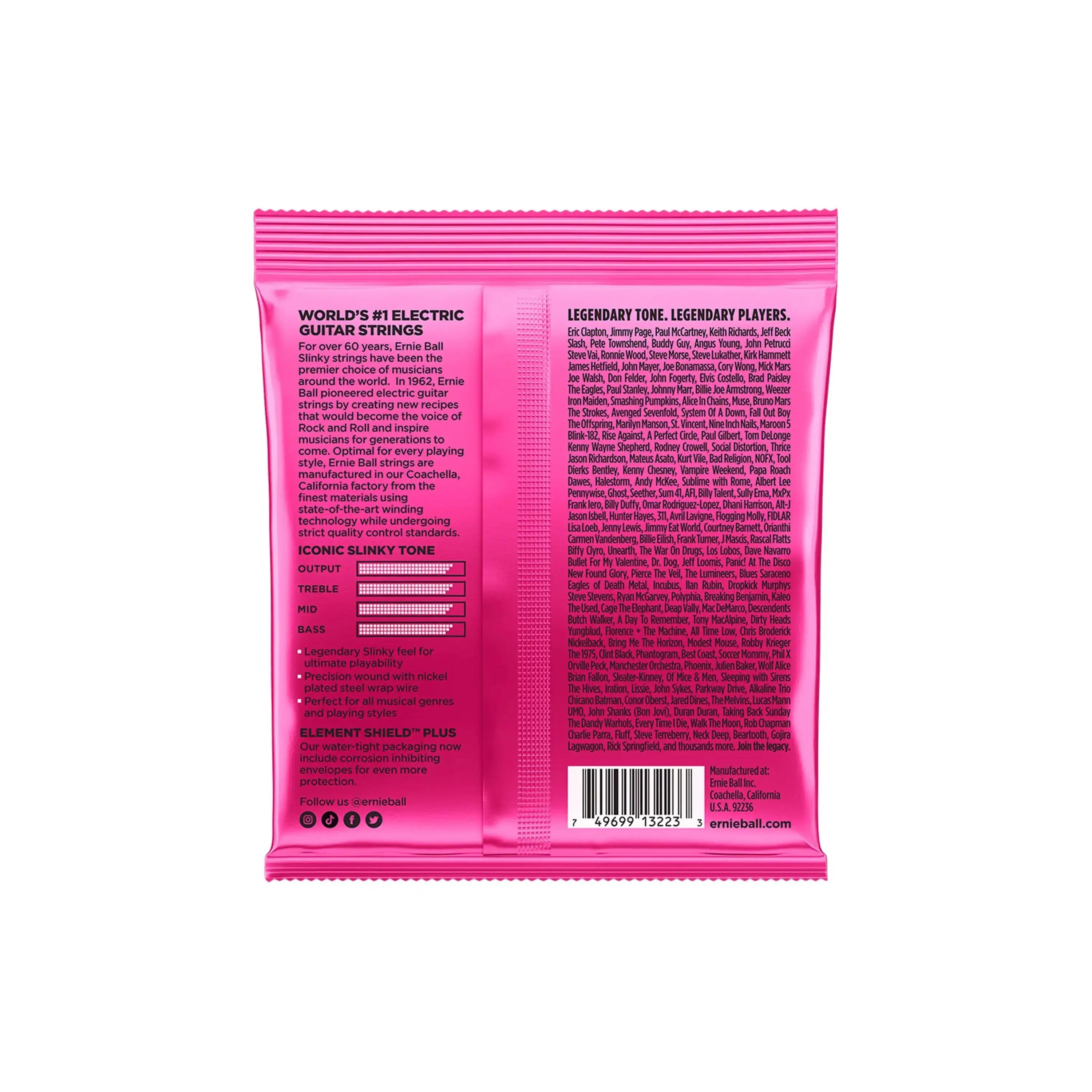 Ernie Ball Super Slinky Nickel Electric Guitar Strings 3 Pack - 9-42 Gauge - Image 2
