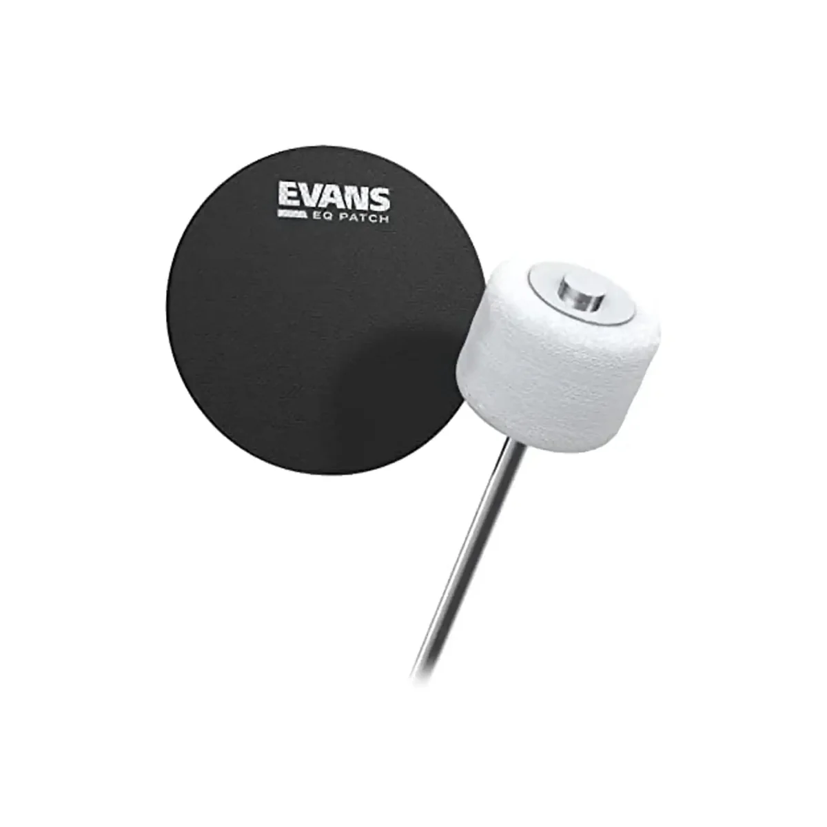 Evans EQ Single Pedal Patch Black Nylon - 2 Pack