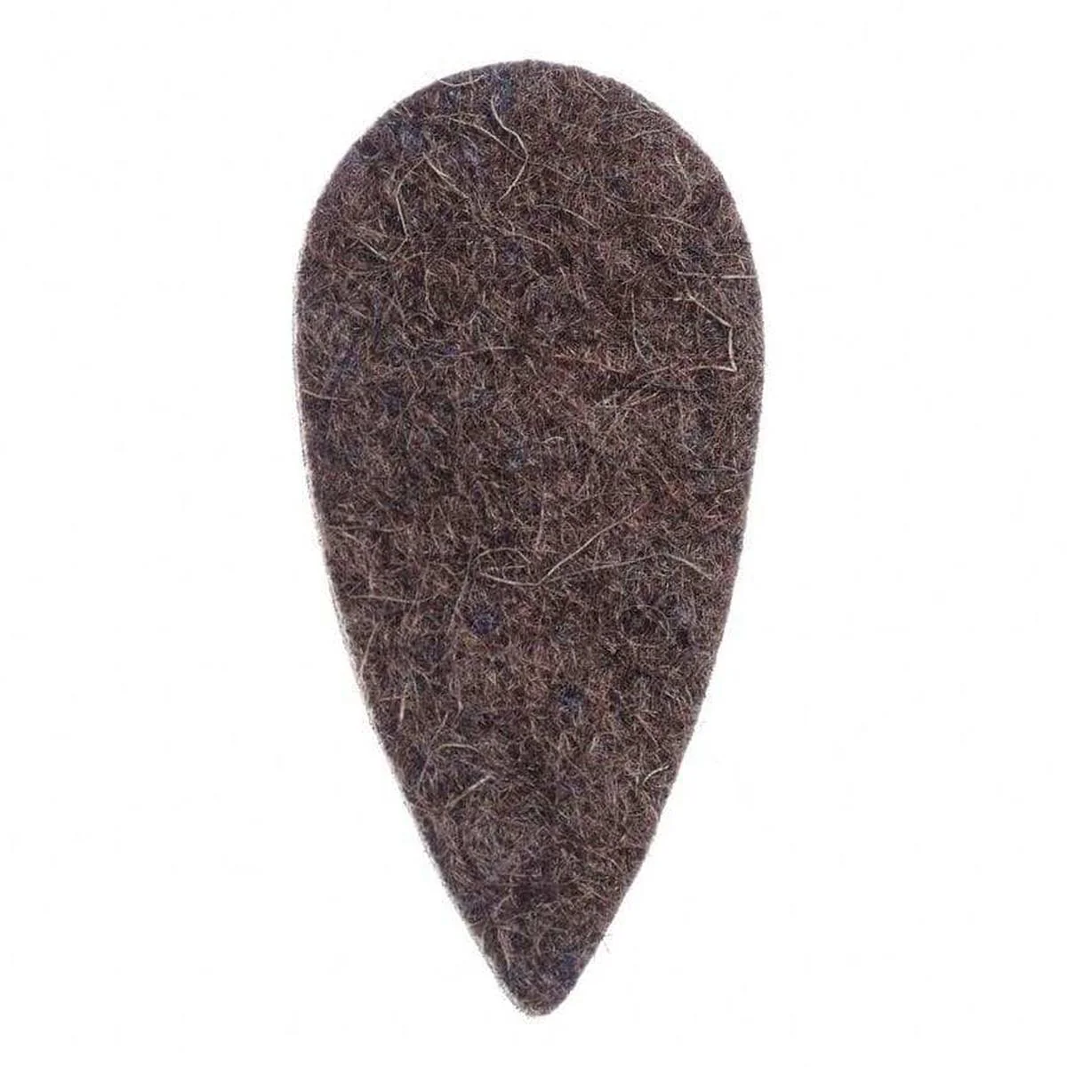 Felt Tones Teardrop Brown Wool Felt Guitar Pick - 1 Pick