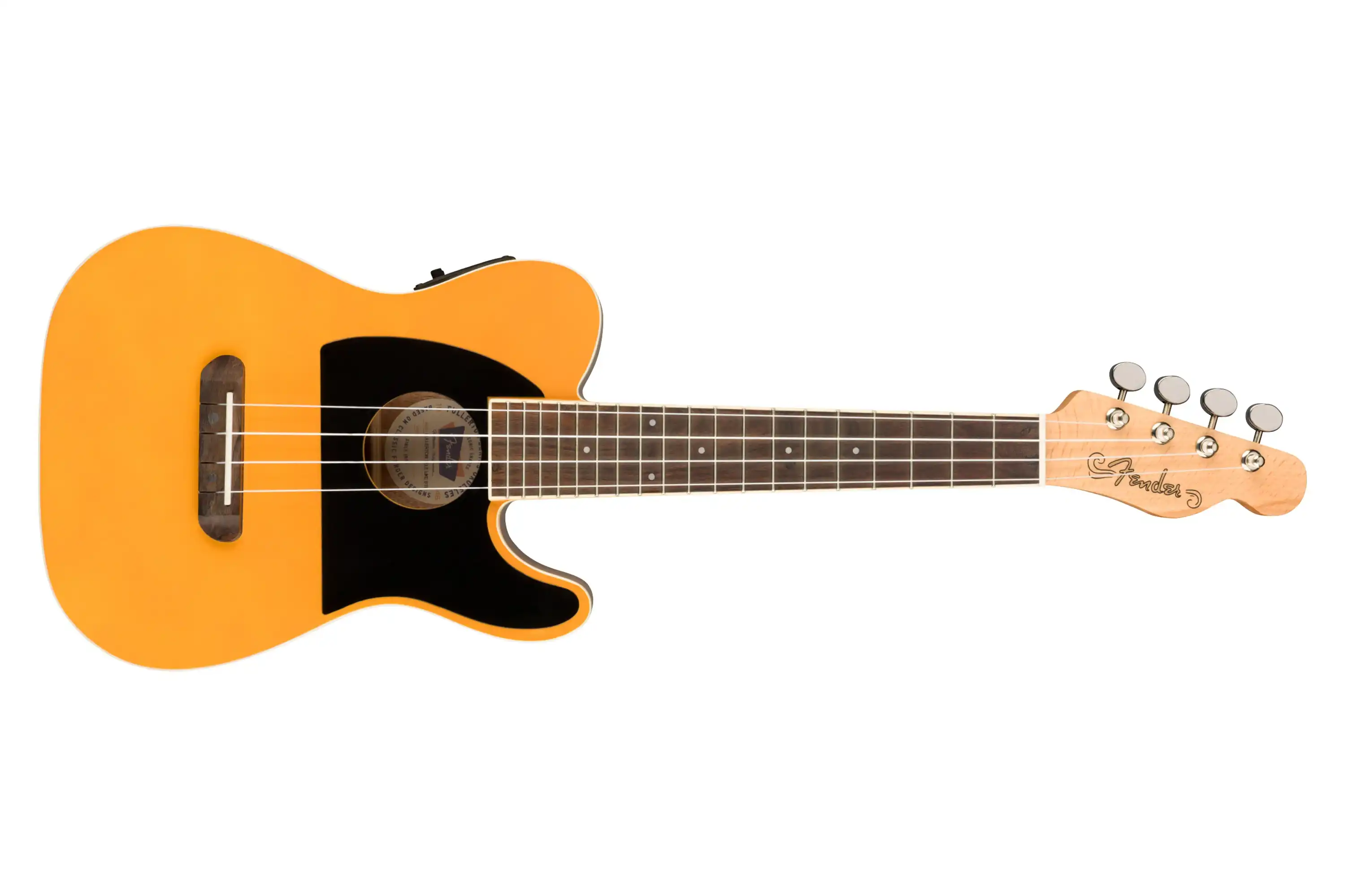 Fender Fullerton Telecaster Concert Ukulele Butterscotch Blonde - Open Box - Image 3