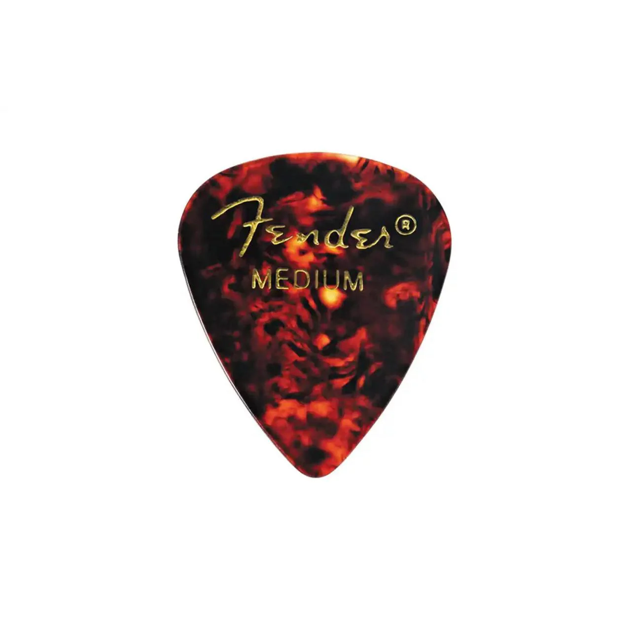 Fender Medium Tortoise Shell Celluloid Guitar Picks - 12 Pack