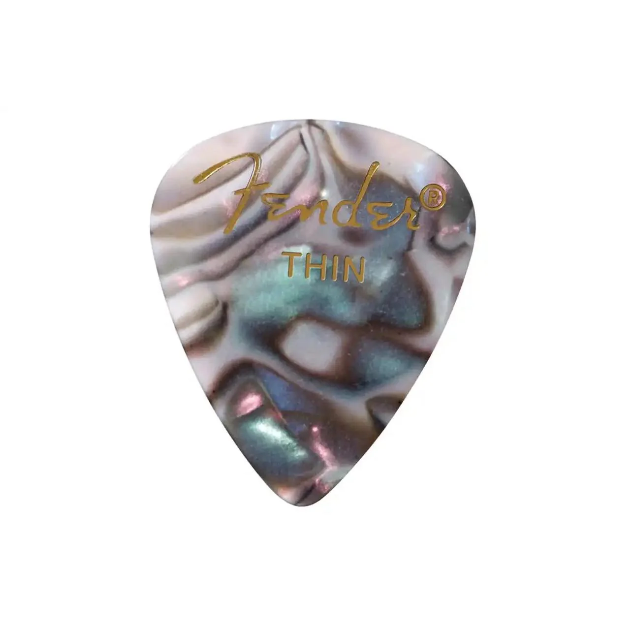 Fender Thin Abalone Celluloid Guitar Picks - 12 Pack