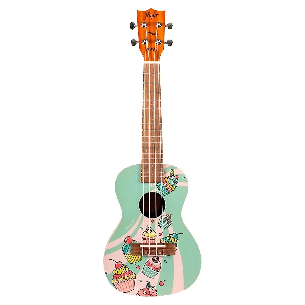 Flight AUC-33 Art Series Cupcake Concert Ukulele - Image 3