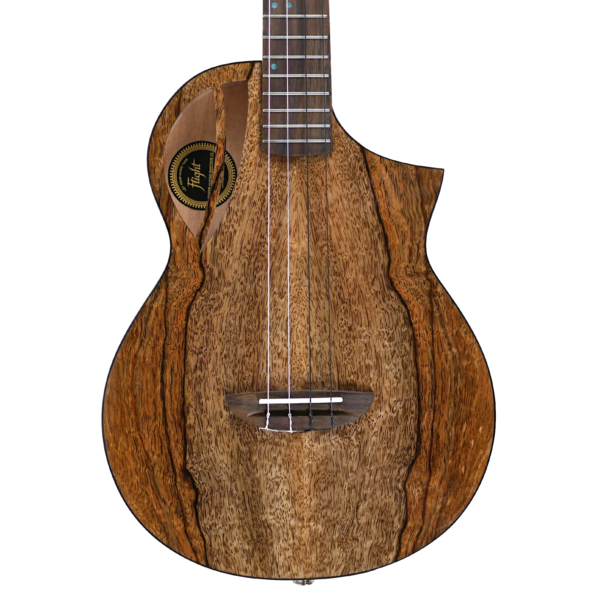 Flight AVIATOR-CE Solid Mango Top Baritone Ukulele w/ Pickup