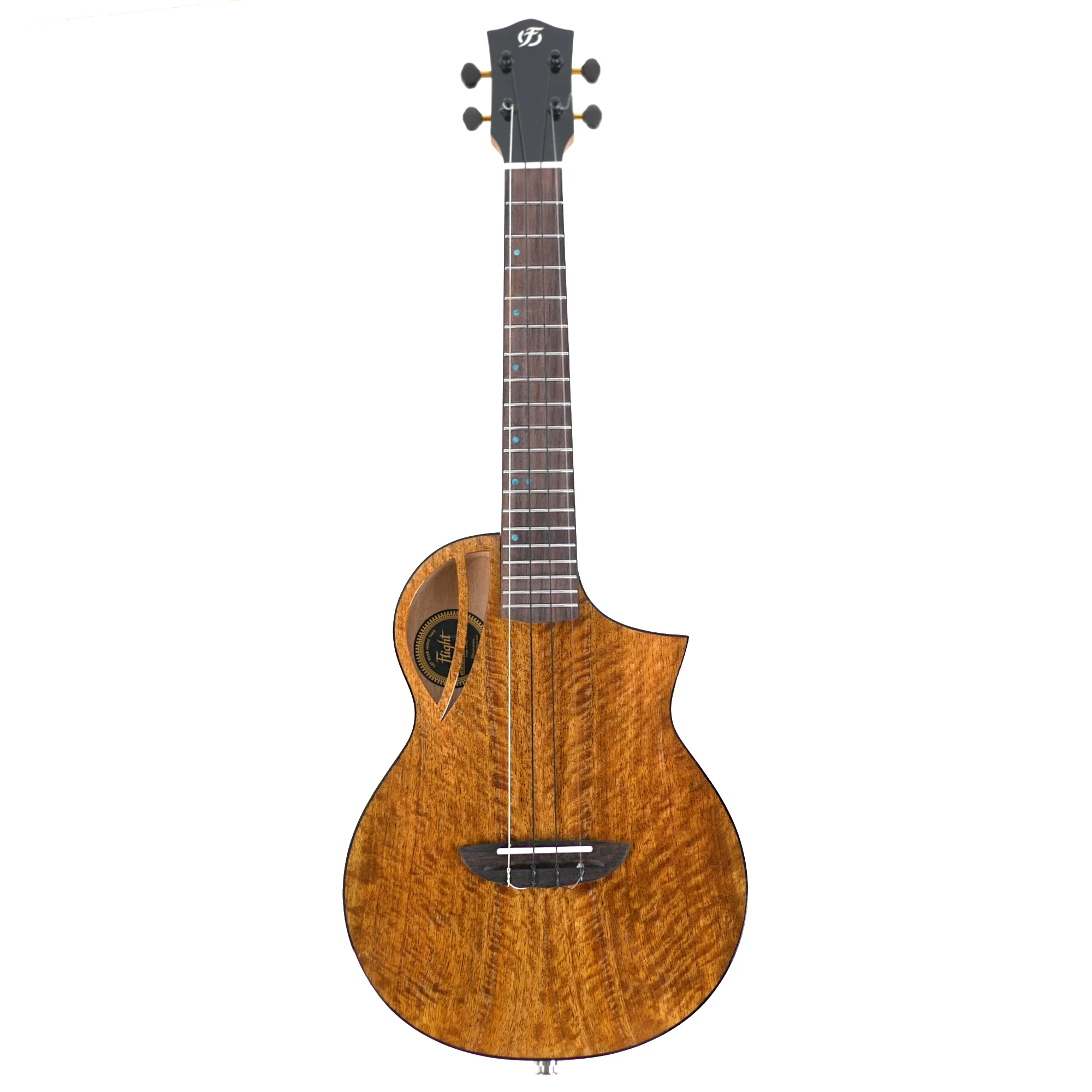 Flight AVIATOR-CE Solid Mango Top Tenor Ukulele w/ Pickup - Image 4