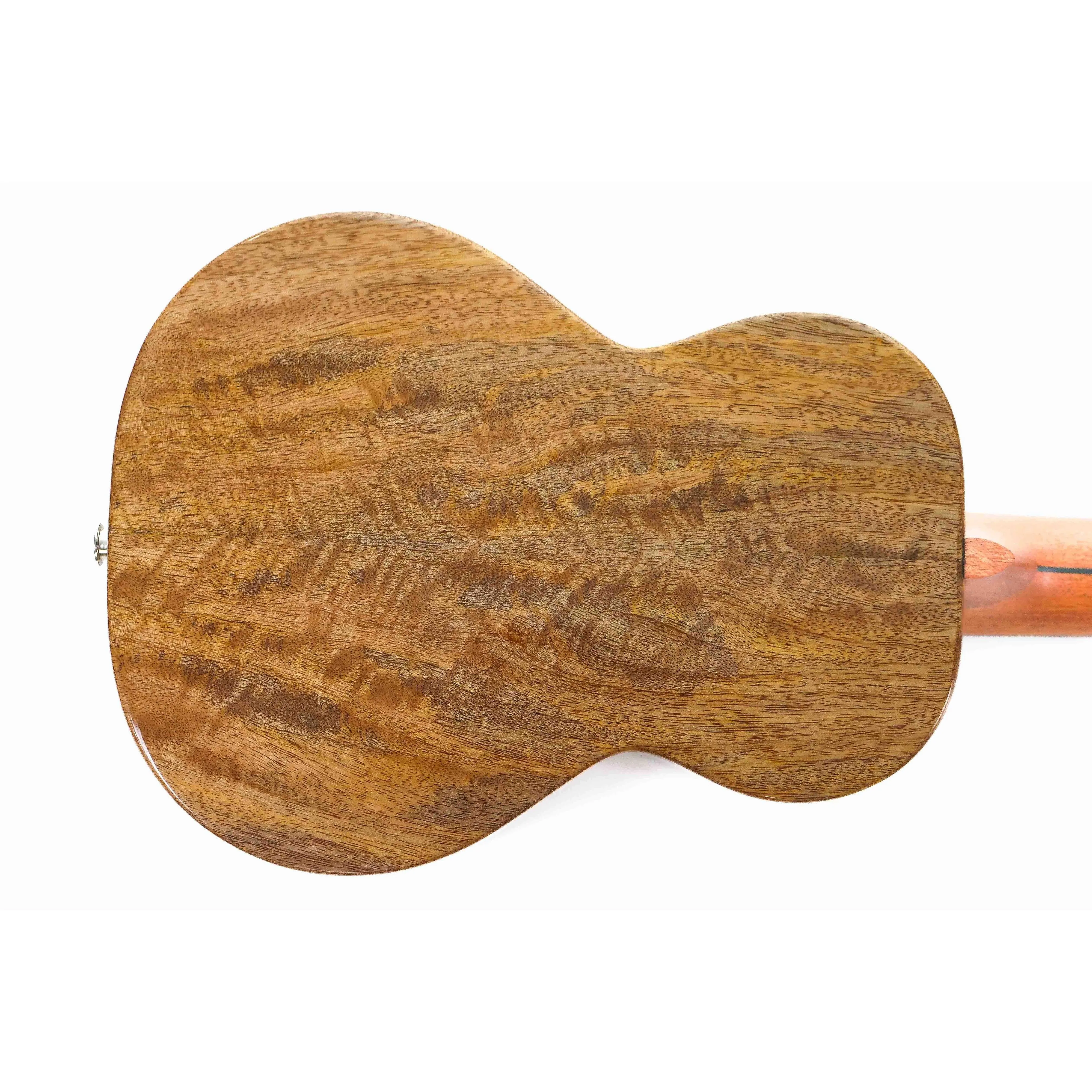 Flight Comet Green EQ-A Solid Flamed Maple Top Tenor Ukulele - Image 2