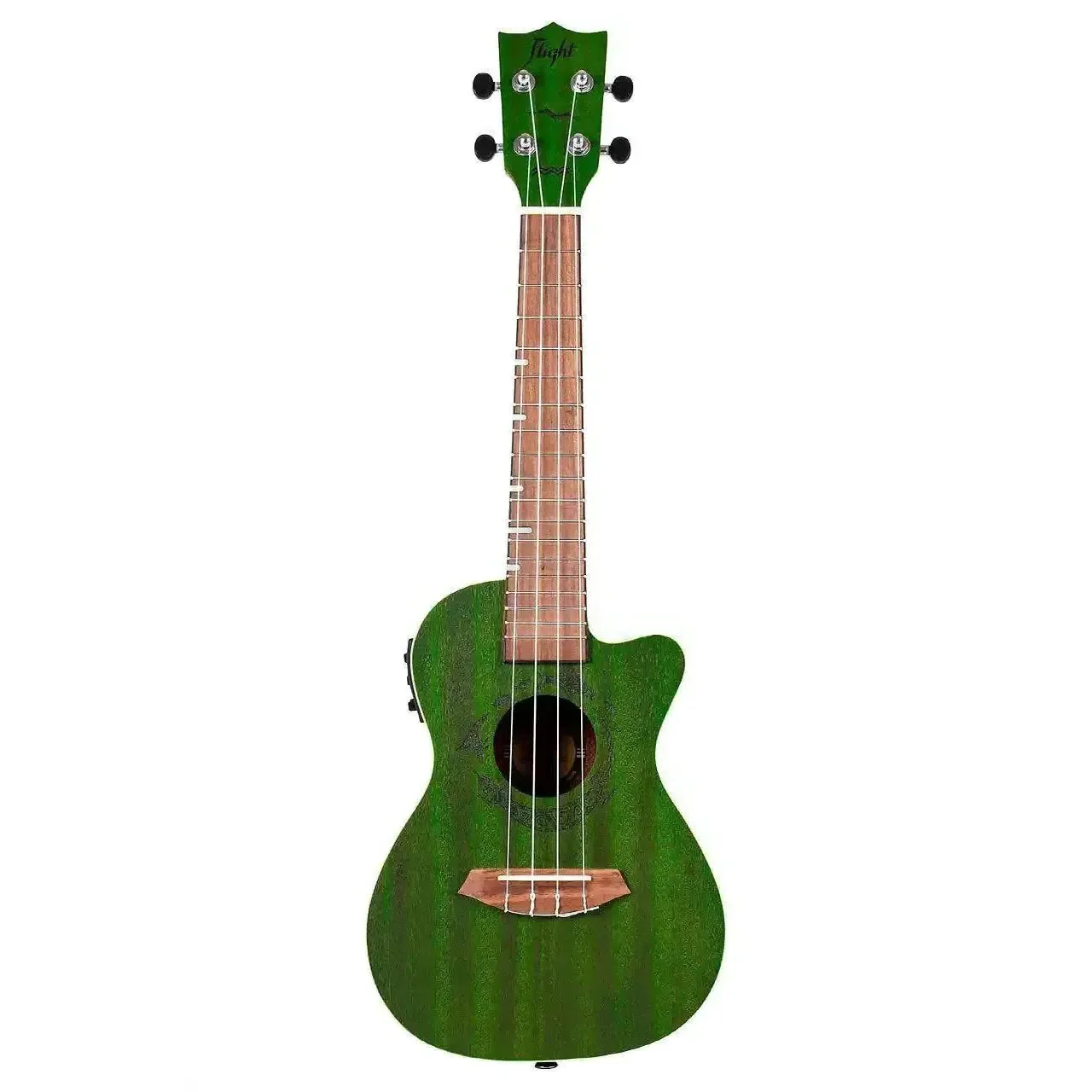 Flight DUC380 CEQ Jade Concert Ukulele w/ EQ - Image 3