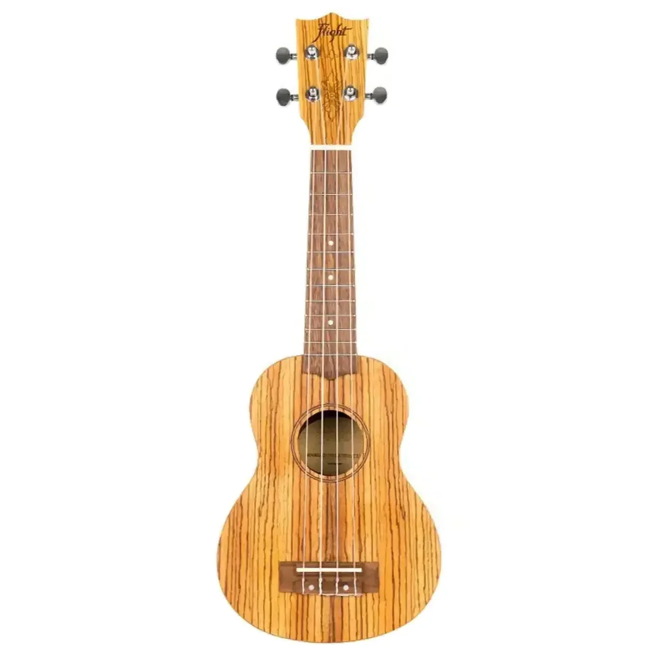 Flight DUS322 ZEB Zebrawood Soprano Ukulele - Image 3