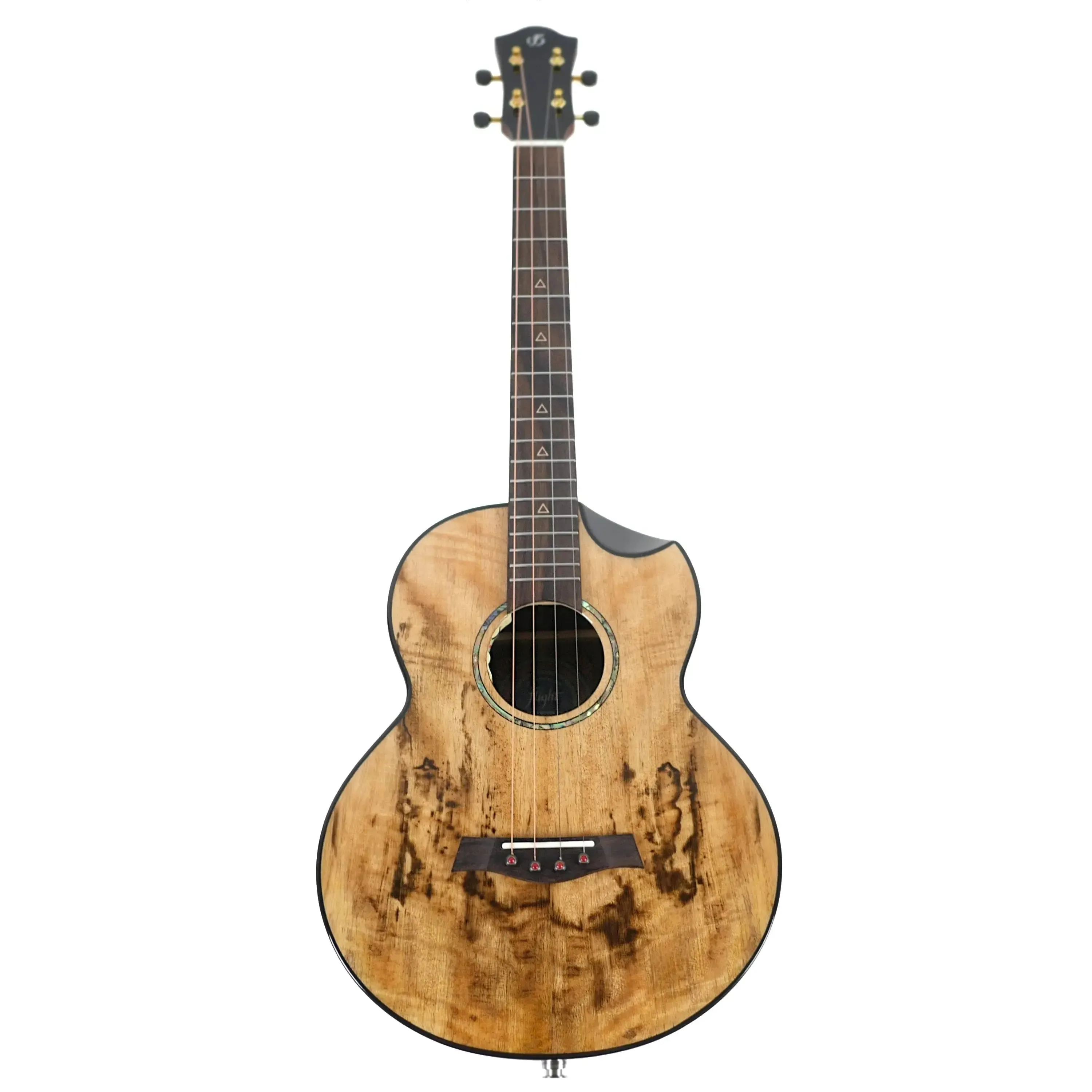Flight Maia EQ-A Solid Mango Top Baritone Ukulele w/ Pickup - Image 4