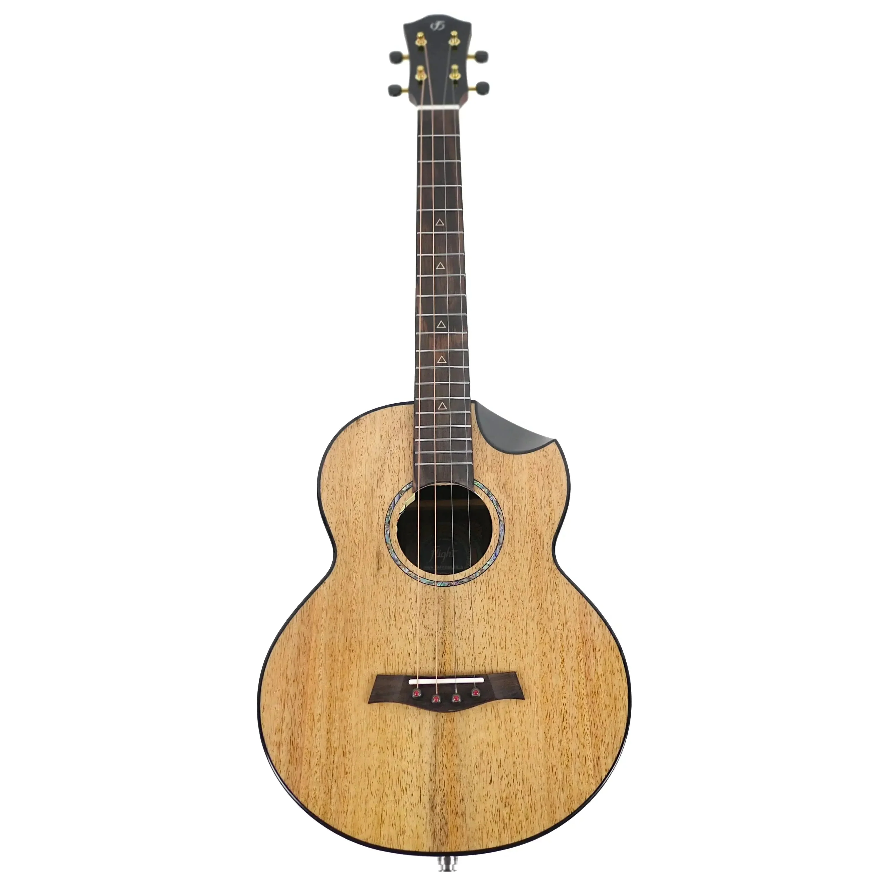 Flight Maia EQ-A Solid Mango Top Baritone Ukulele w/ Pickup - Image 4