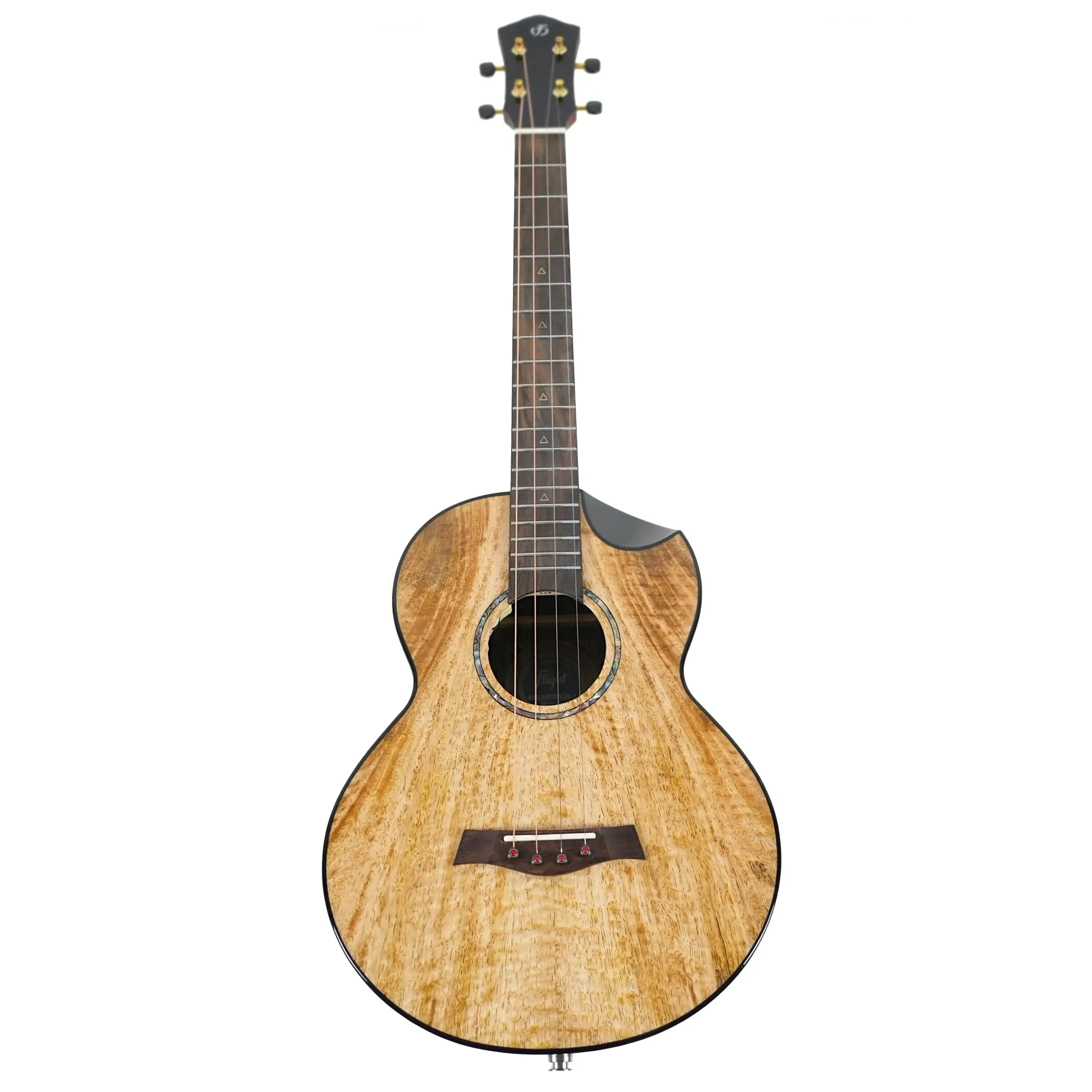 Flight Maia EQ-A Solid Mango Top Baritone Ukulele w/ Pickup - Image 4