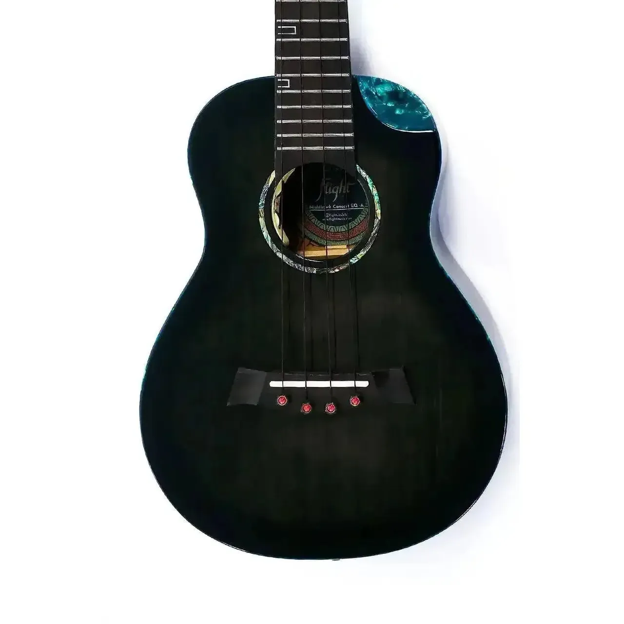 Flight Nighthawk EQ-A Solid Spruce Top Concert Ukulele w/ Pickup
