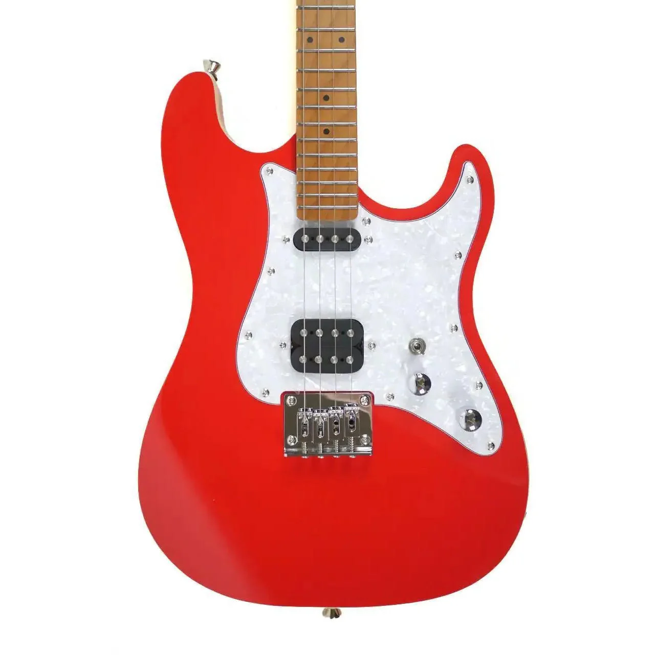 Flight Pathfinder RD Red Solid Body Electric Baritone Ukulele