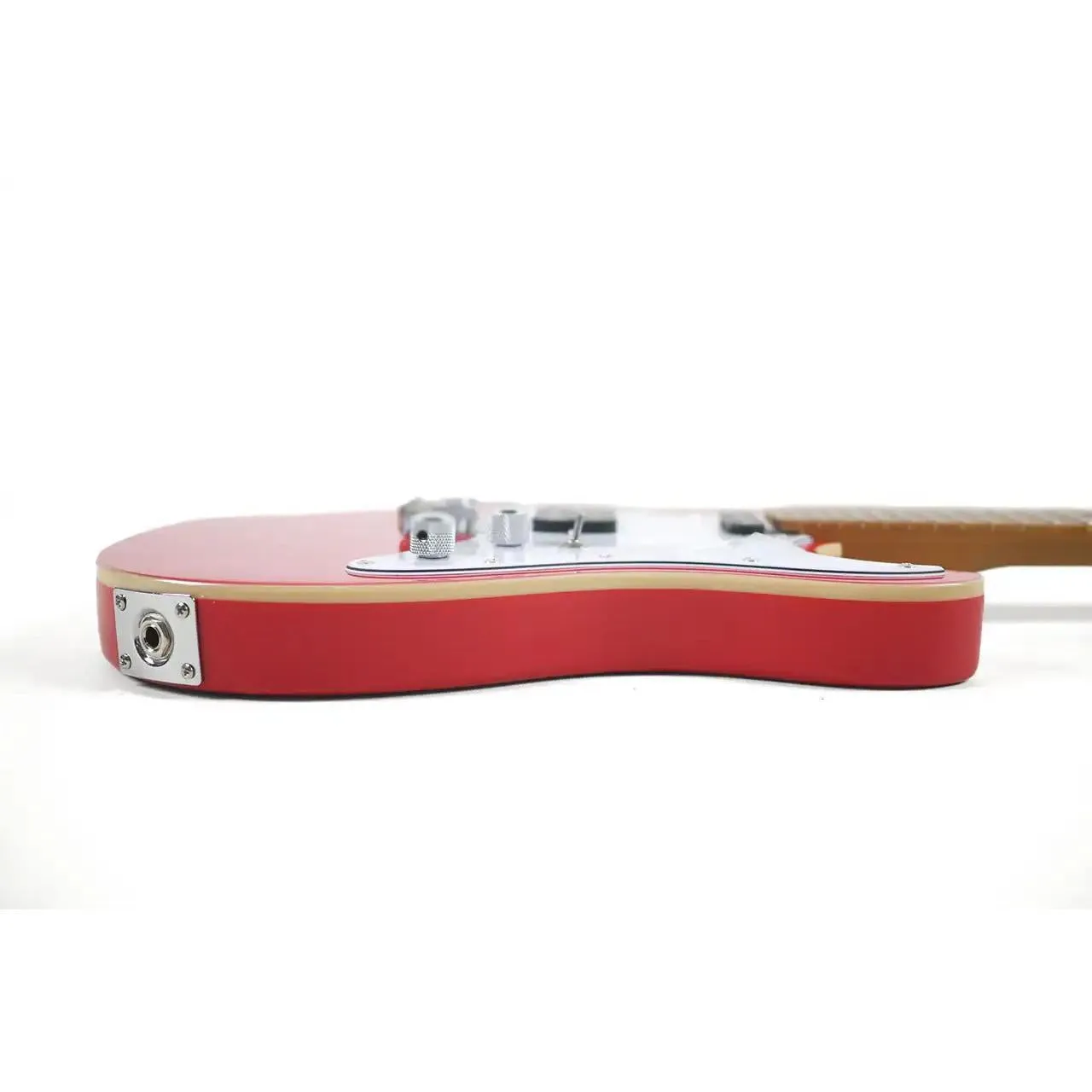 Flight Pathfinder RD Red Solid Body Electric Baritone Ukulele - Image 3