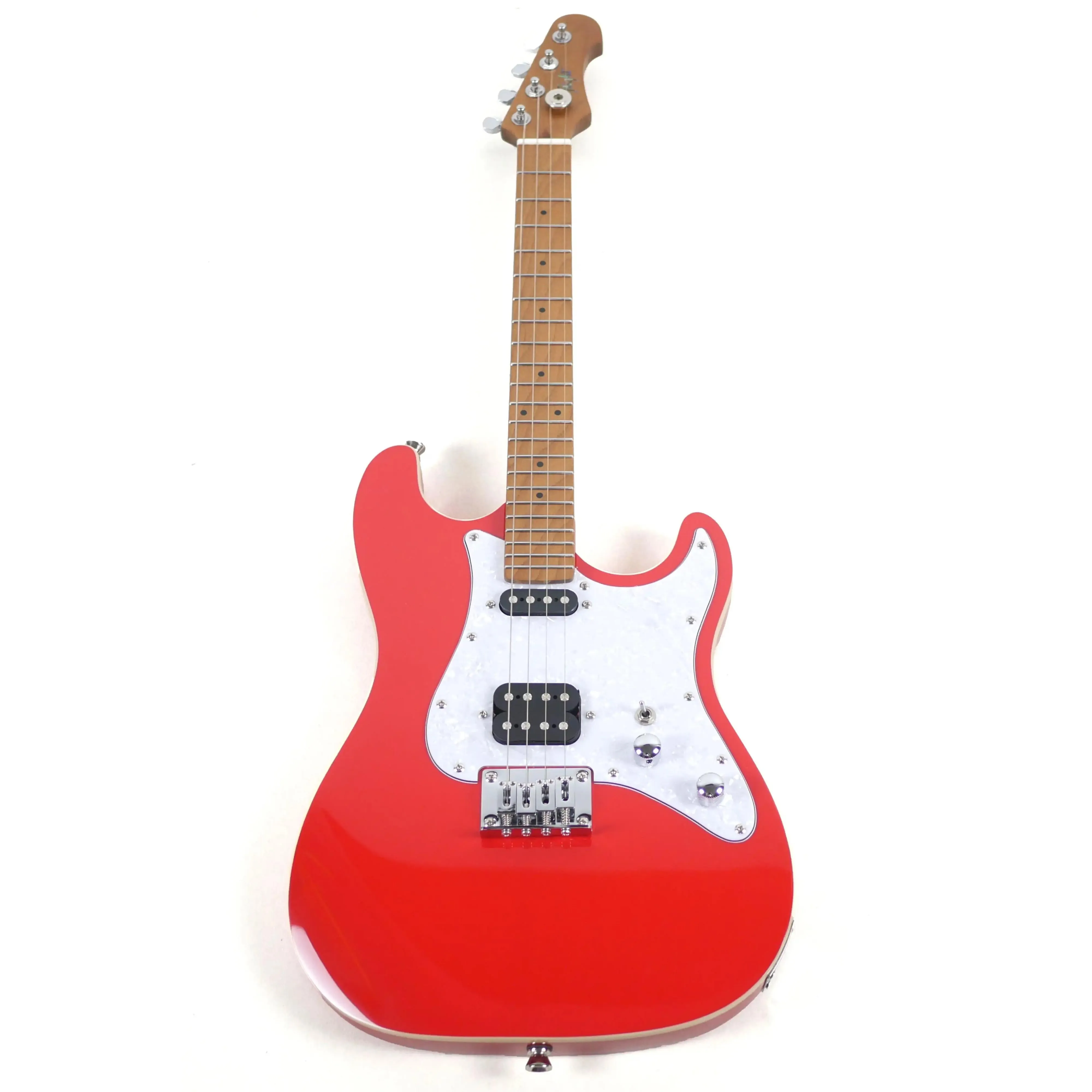 Flight Pathfinder RD Red Solid Body Electric Baritone Ukulele - Image 4